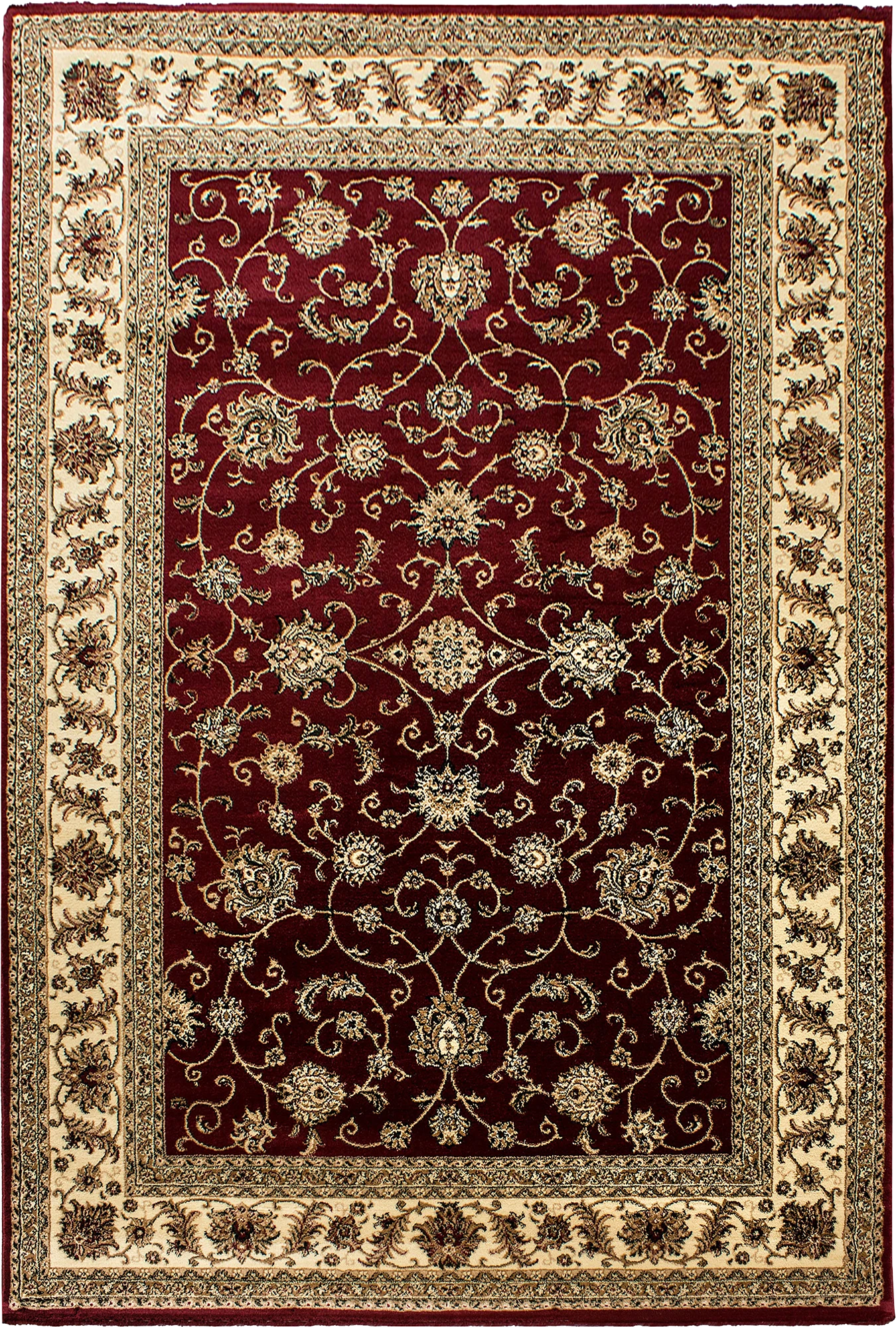 Oriental Cozy Area Rug | Red