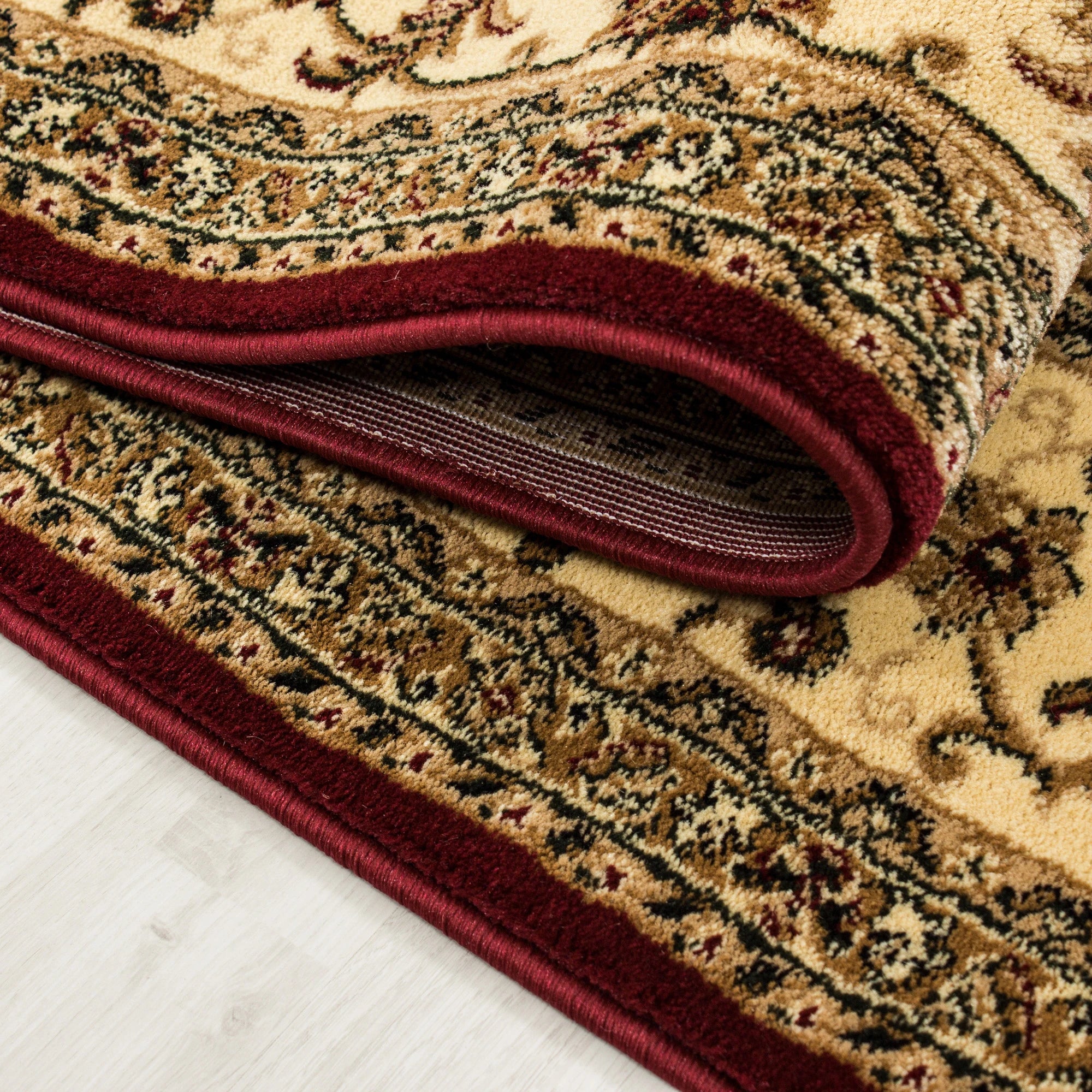 Oriental Cozy Area Rug | Red