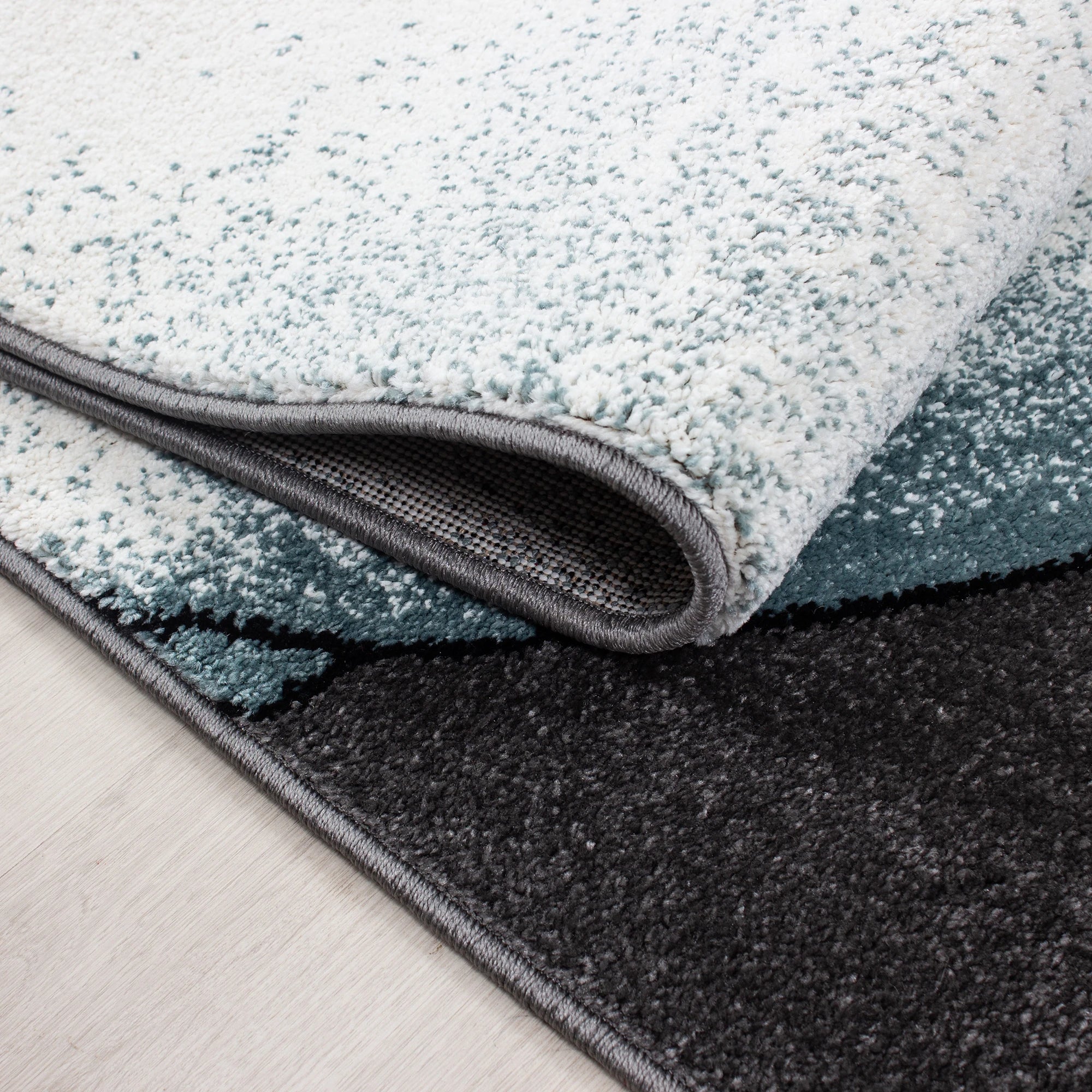 Cute Snuggling Elephant Nursery Rug | Blue