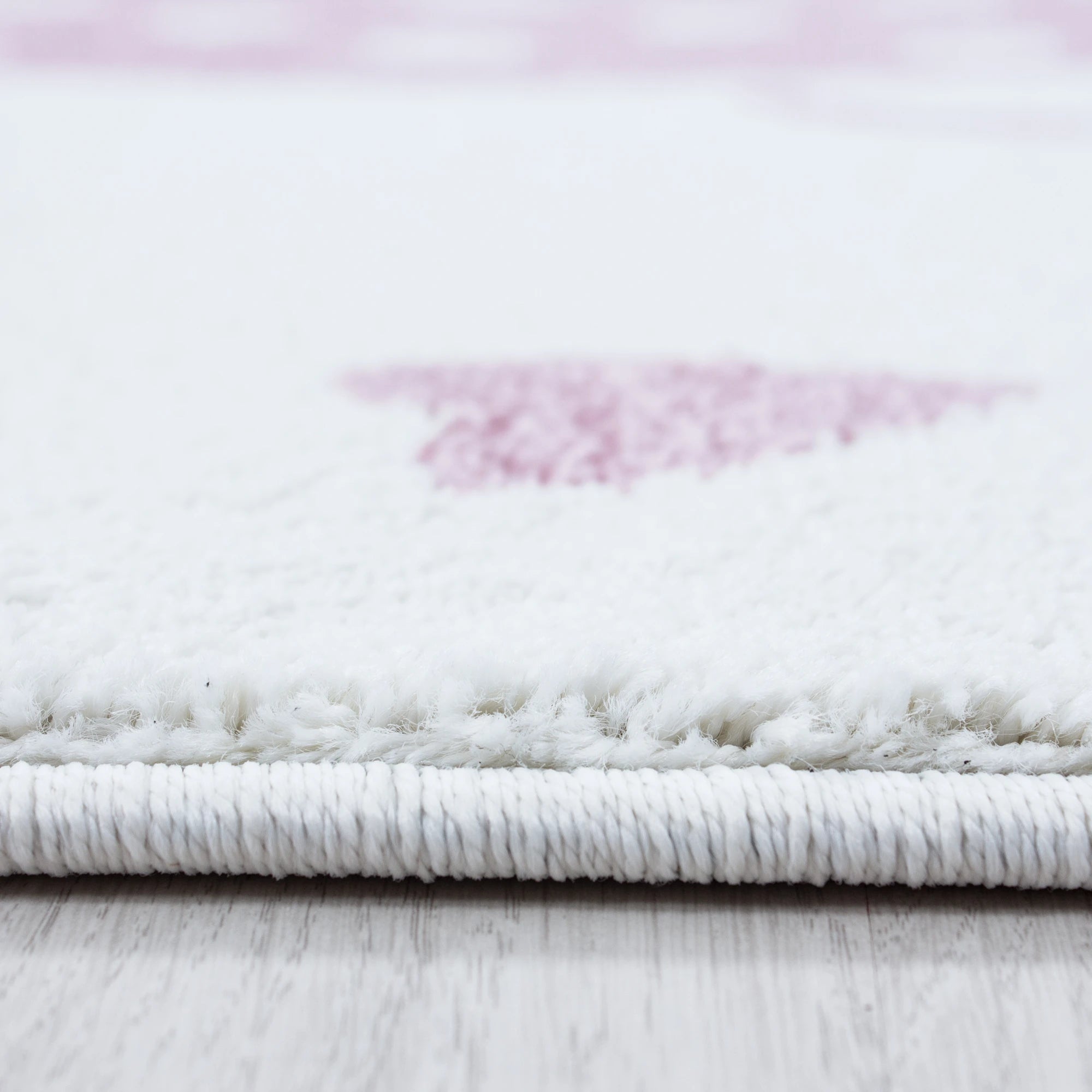 Polka Dot Elephant Umbrella Kids Rug | Pink