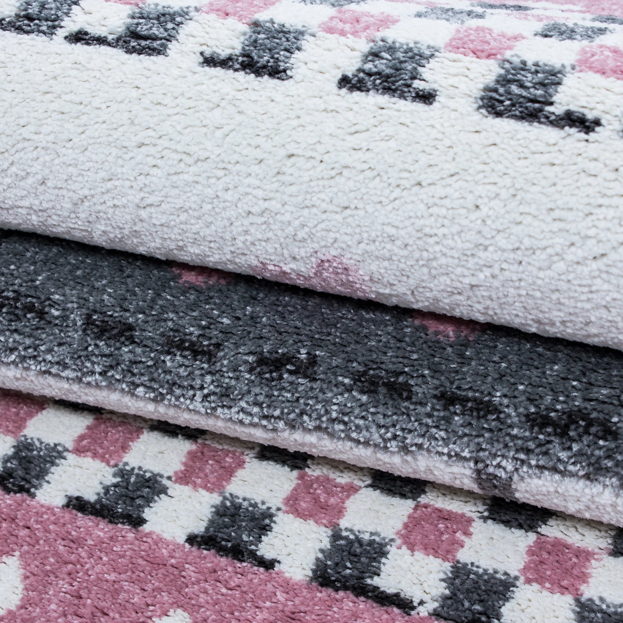 Polka Dot Elephant Umbrella Kids Rug | Pink