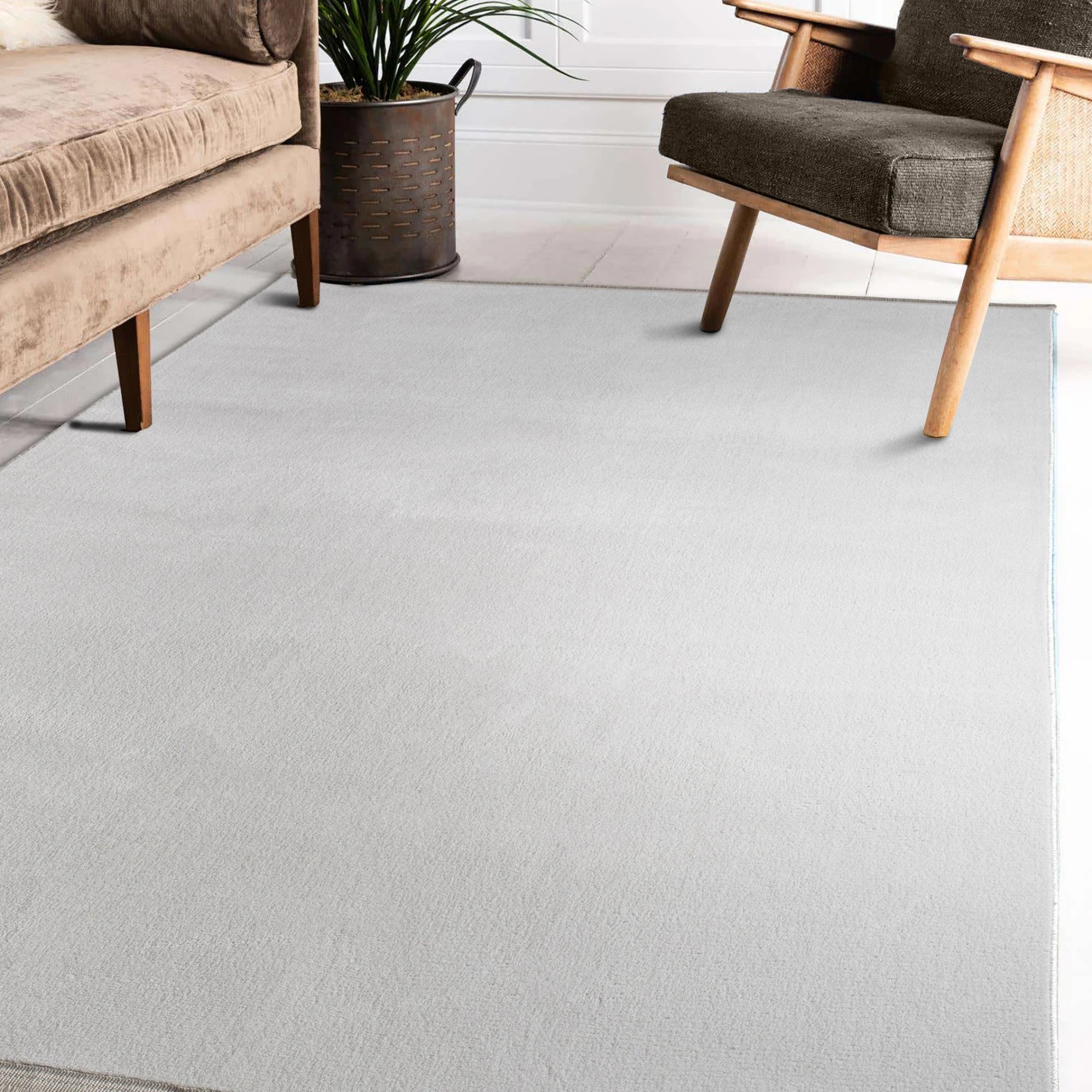 Modern Solid Mist Carpet