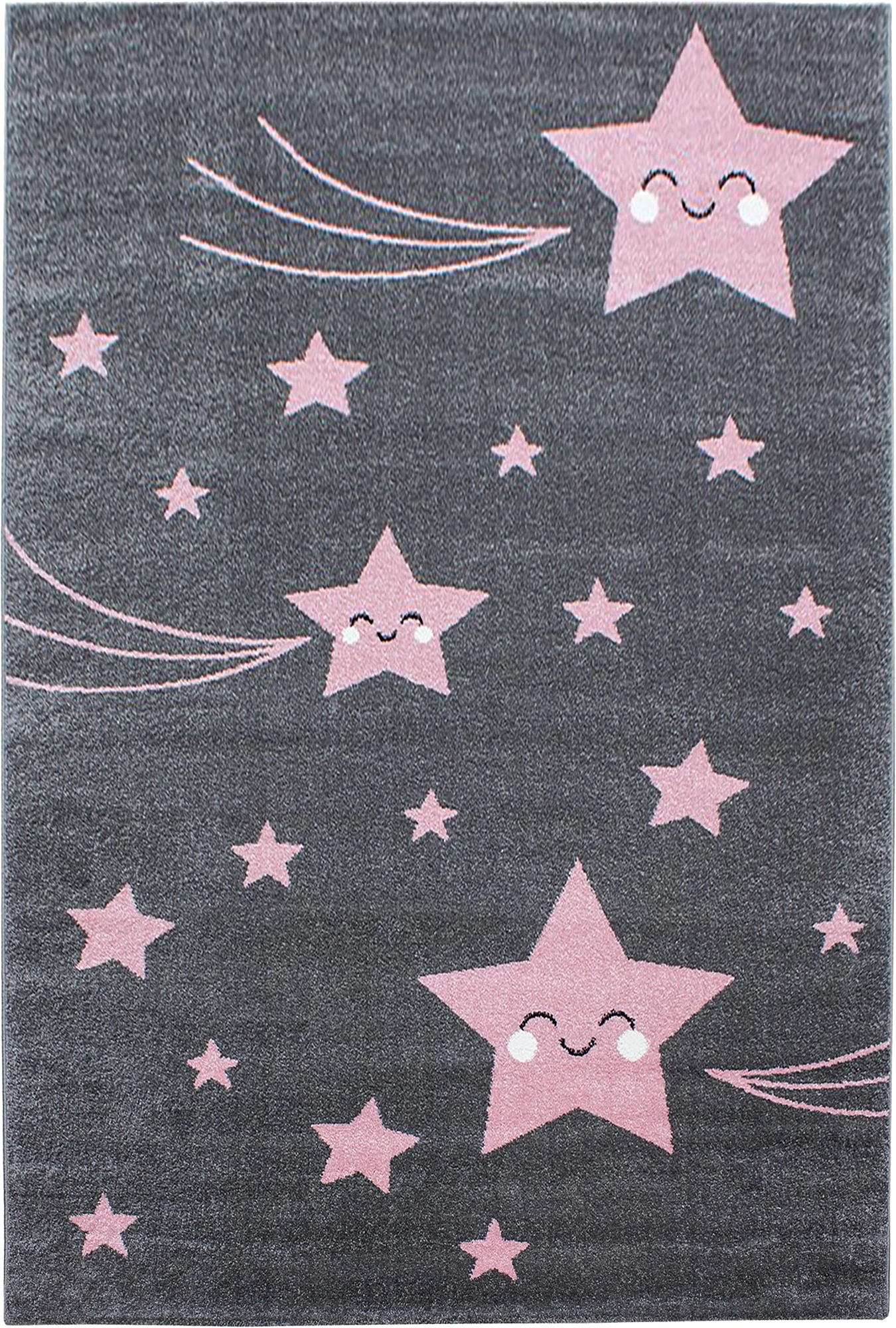 Sweet Star Face Children's Accent Carpet | Pink