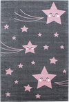 Sweet Star Face Children's Accent Carpet | Pink Pink