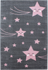 Sweet Star Face Children's Accent Carpet | Pink 
