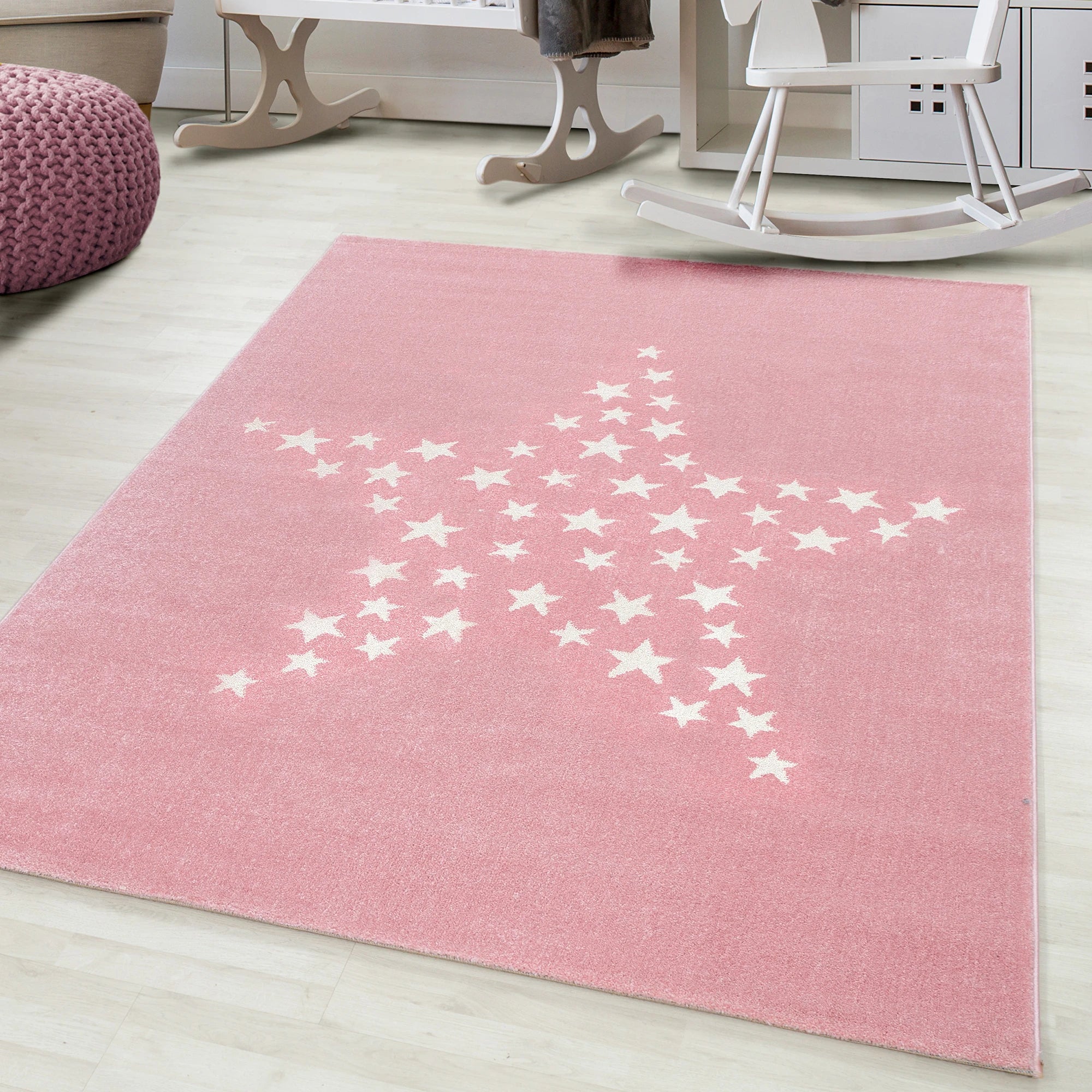 Star of Stars Kids Rug | Pink