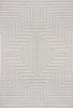 Modern Maze Textured Rug | Silver 