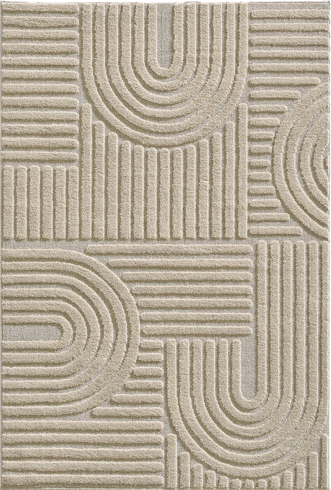 Modern Boho Rug | Beige Scandinavian Design