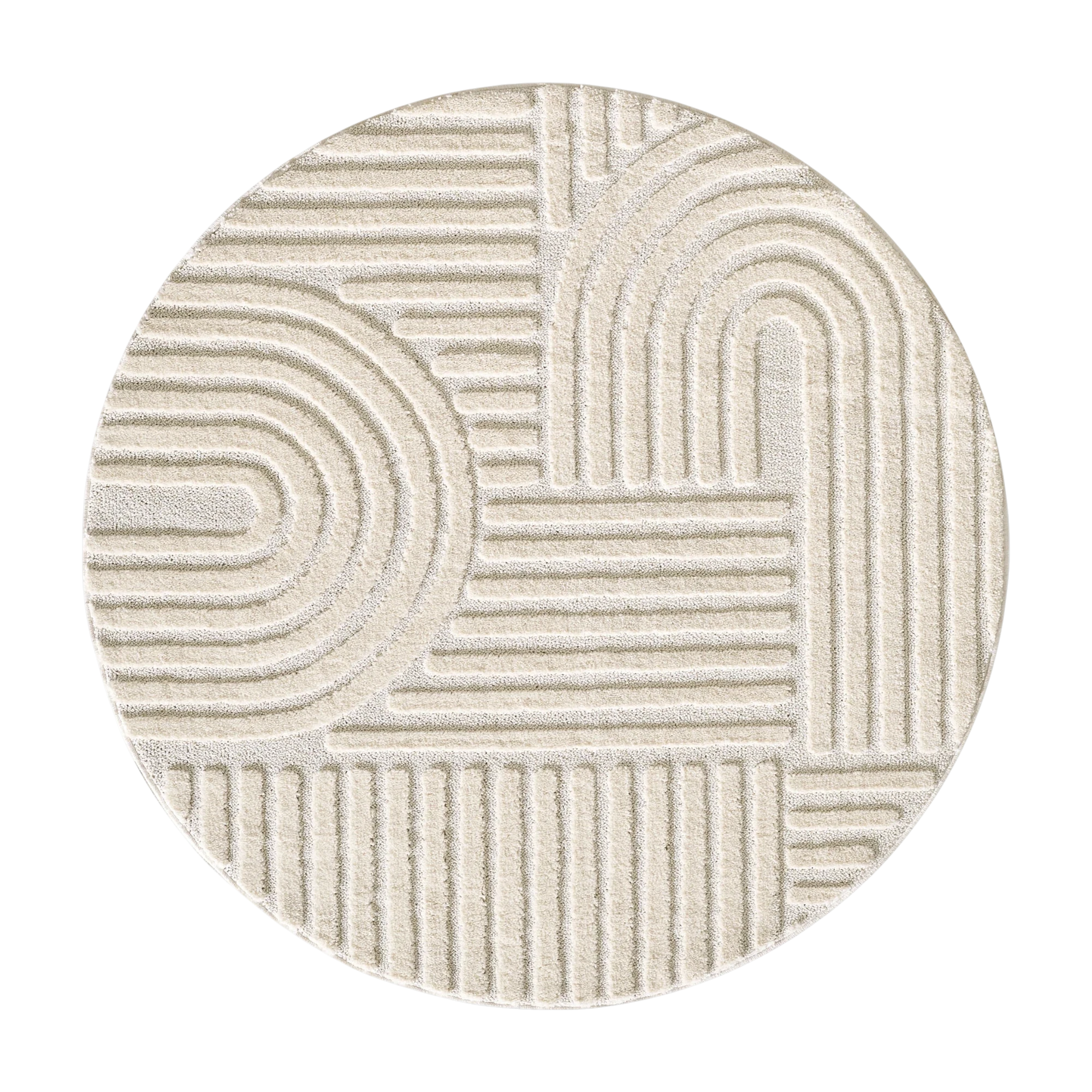 Modern Boho Rug | Cream Scandinavian Design