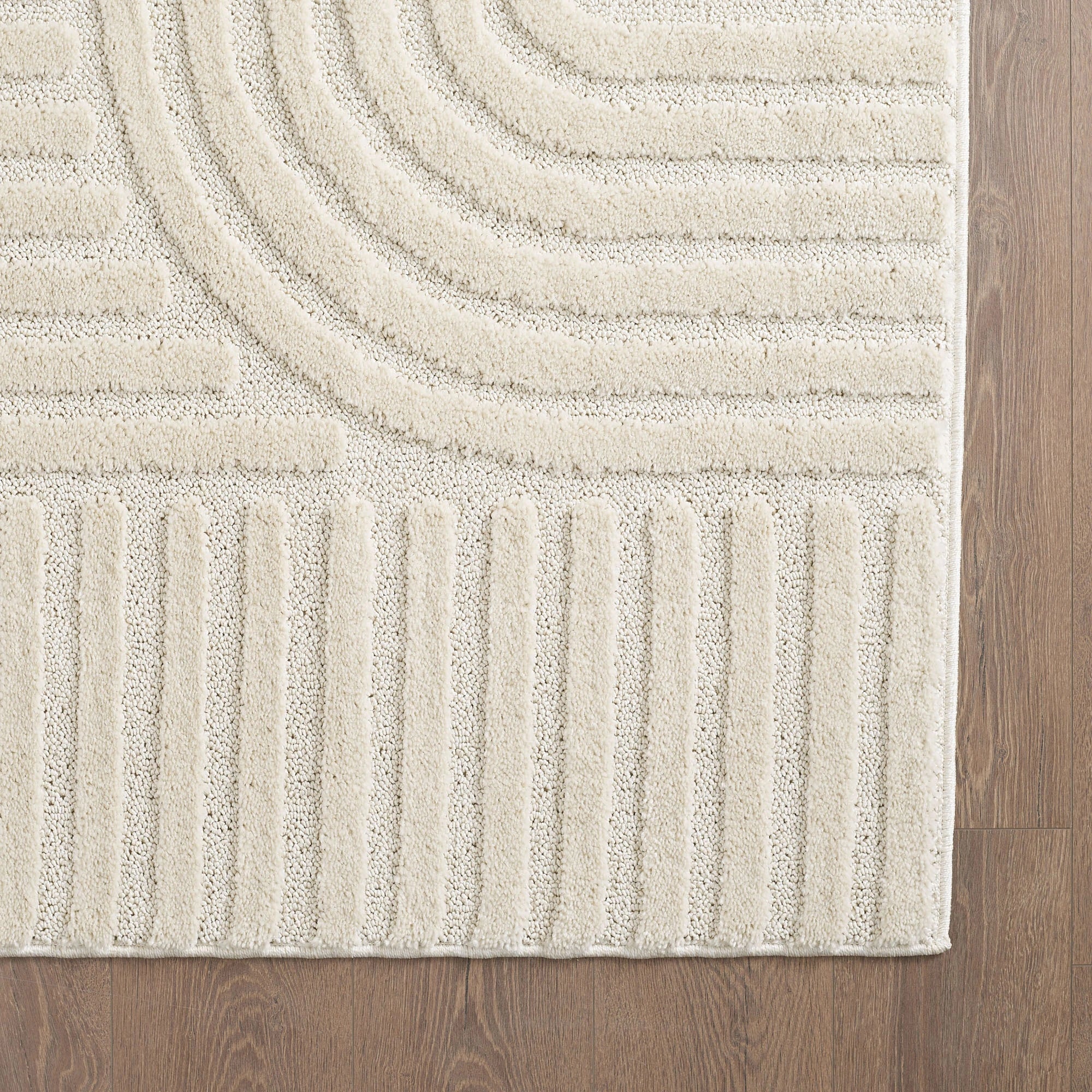 Modern Boho Rug | Cream Scandinavian Design