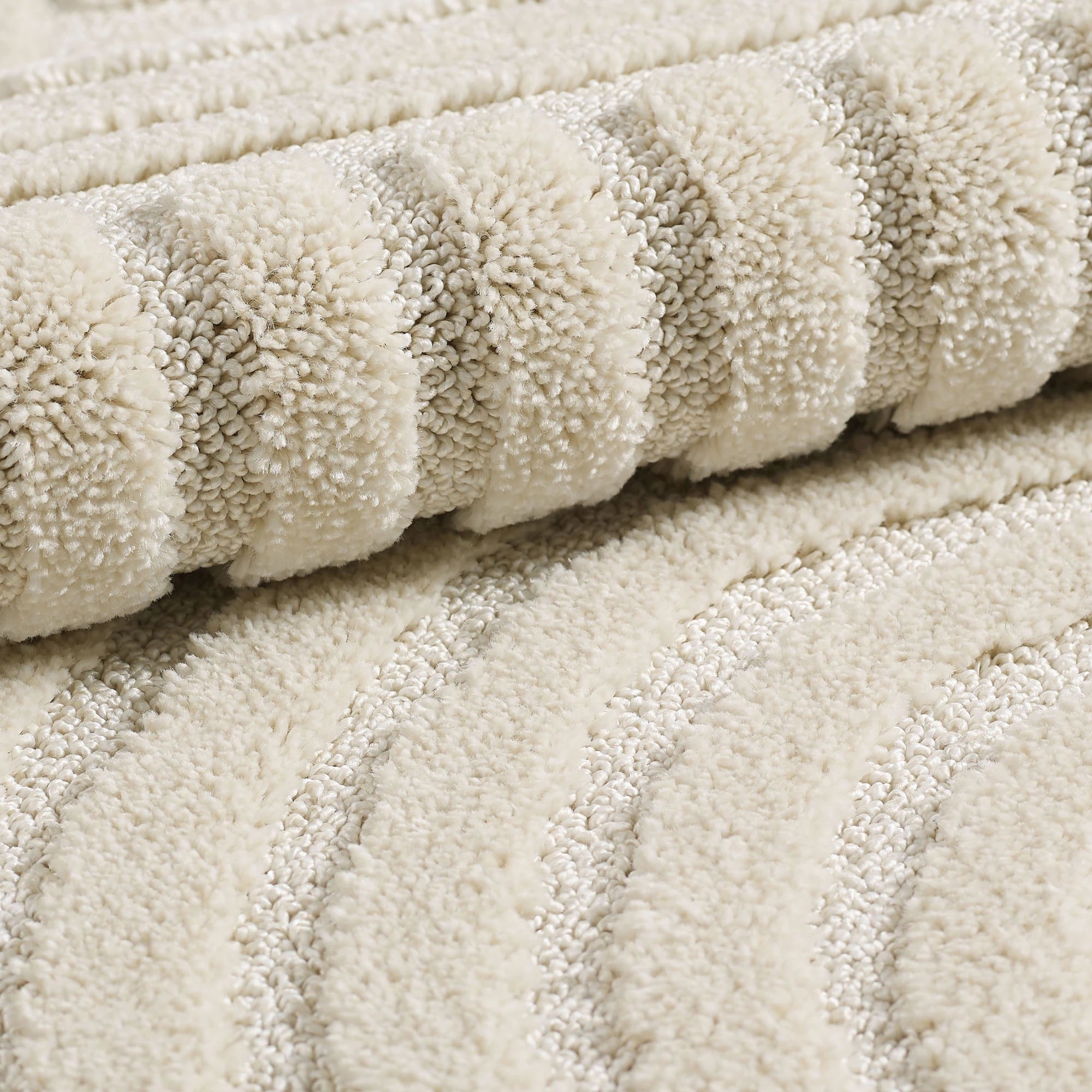 Modern Boho Rug | Cream Scandinavian Design