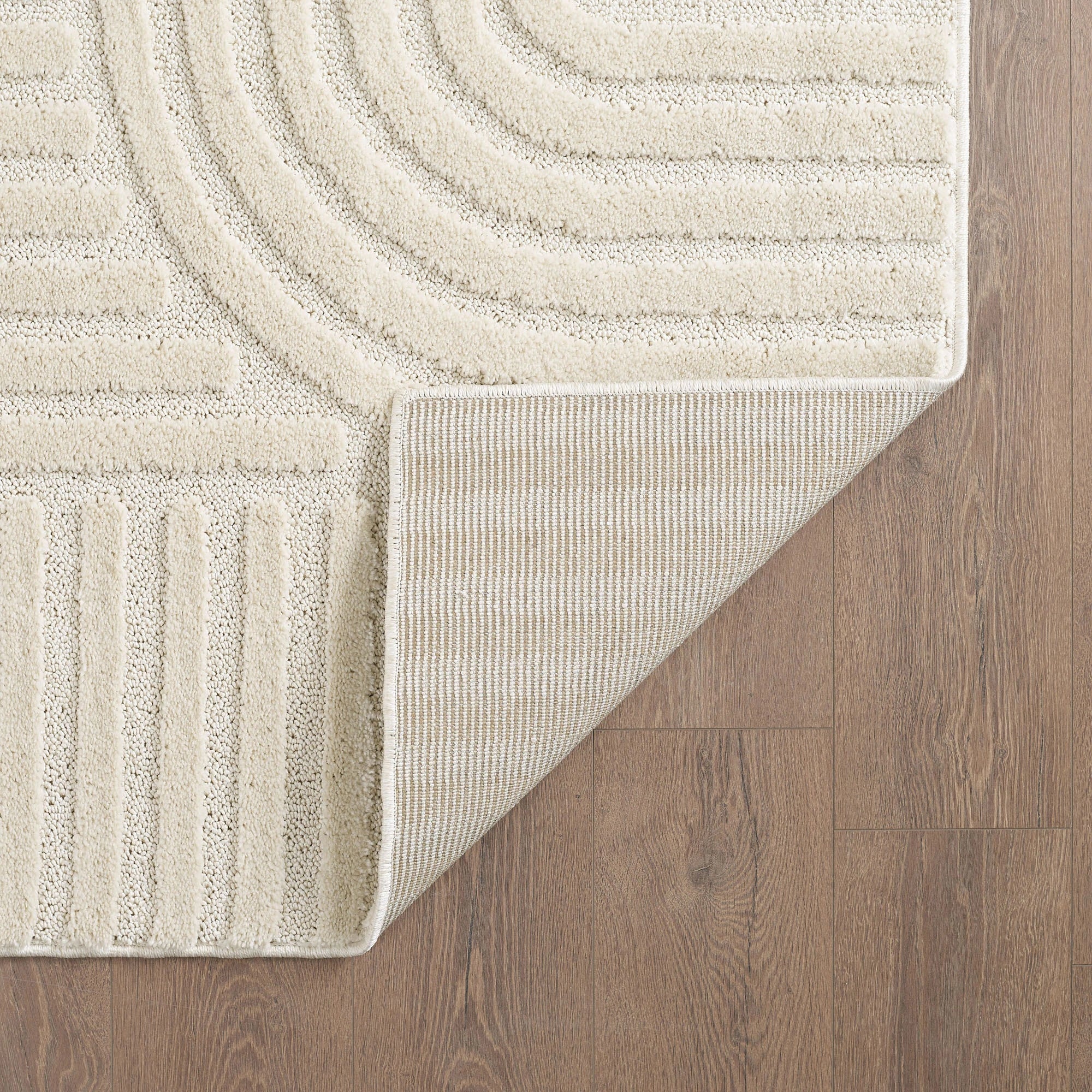 Modern Boho Rug | Cream Scandinavian Design
