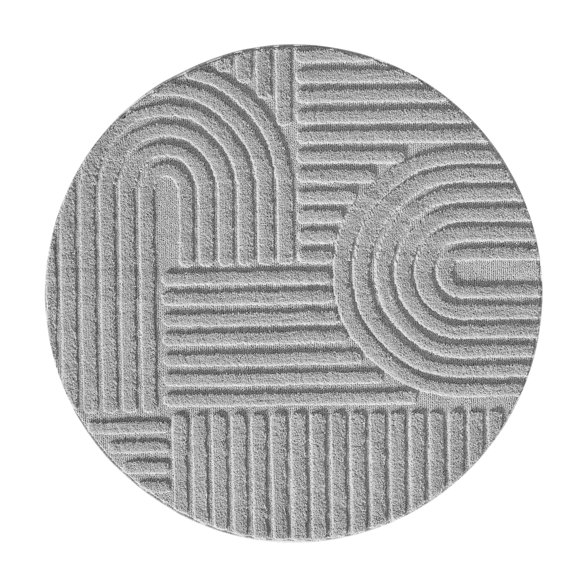 Modern Boho Rug | Silver Scandinavian Design