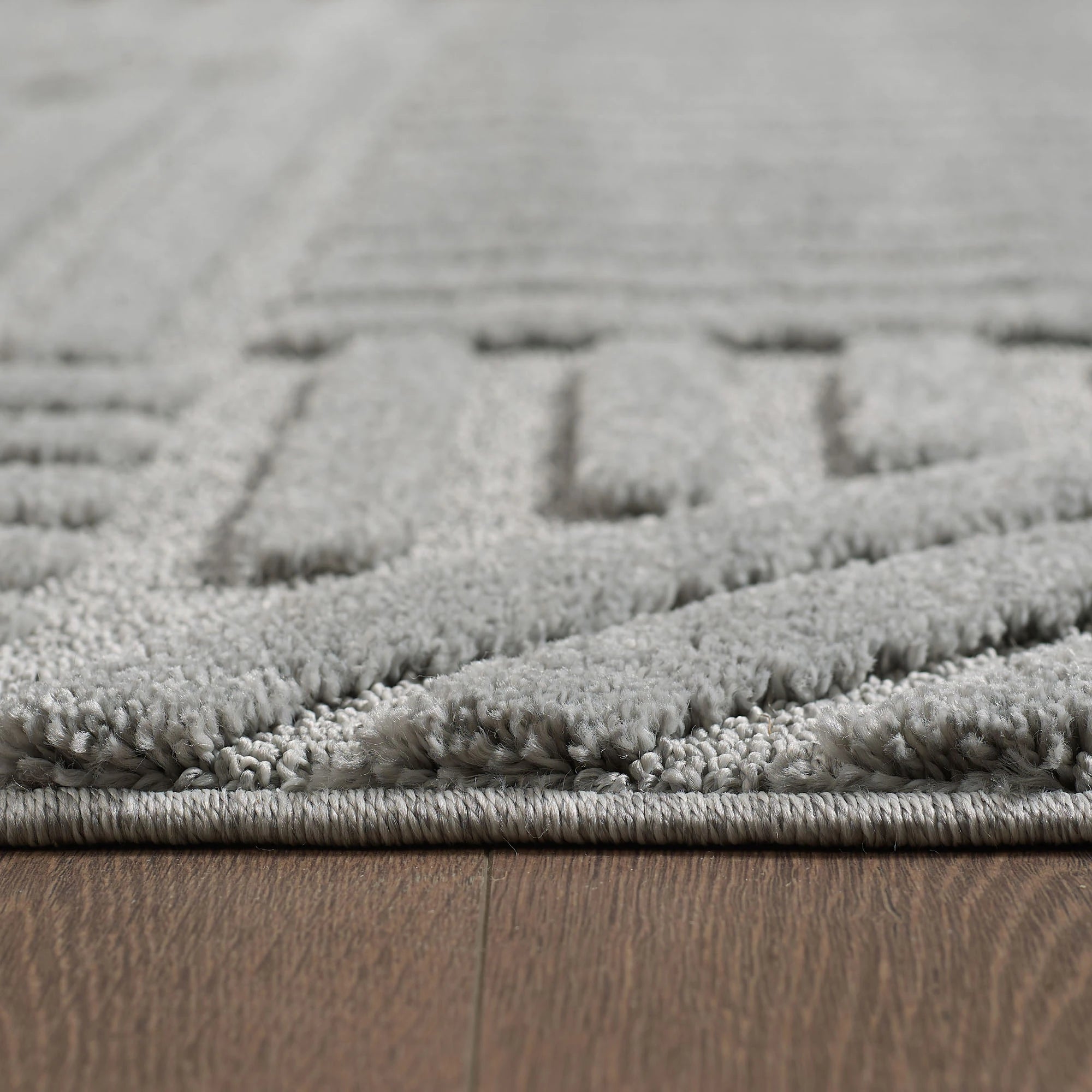 Modern Boho Rug | Silver Scandinavian Design