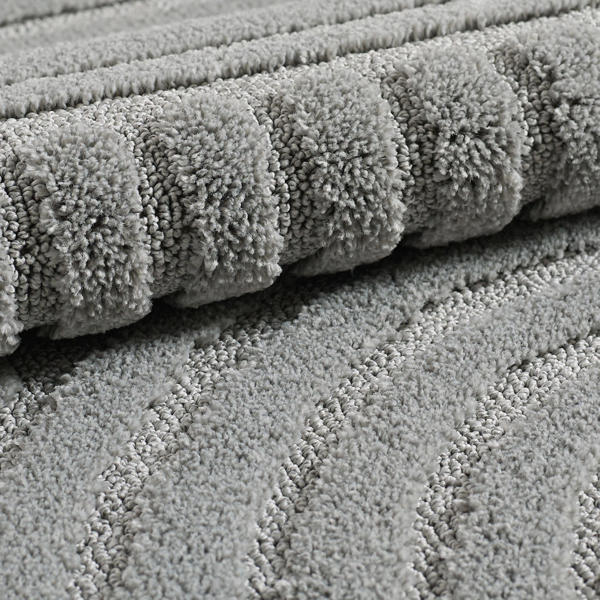 Modern Boho Rug | Silver Scandinavian Design