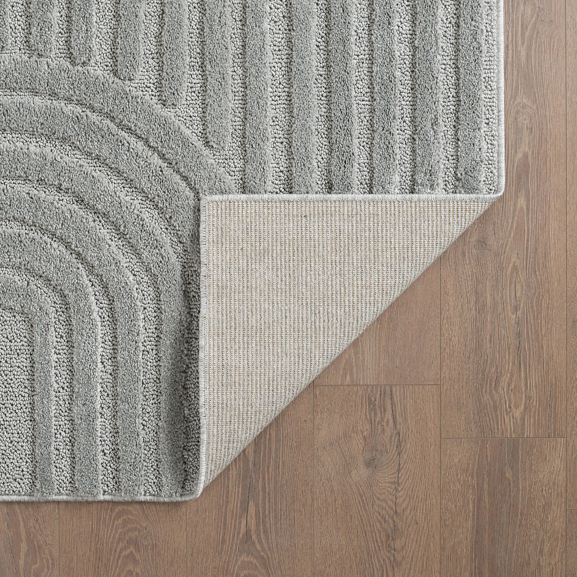 Modern Boho Rug | Silver Scandinavian Design