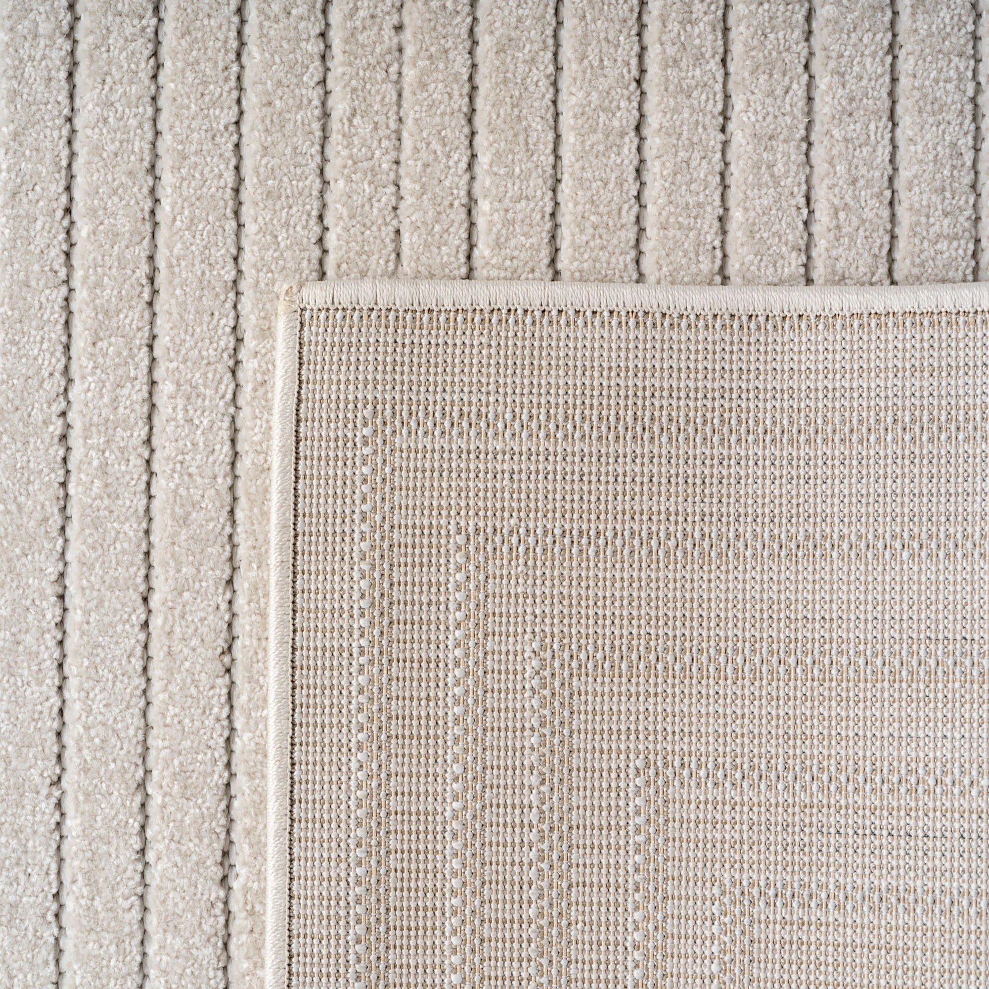 Scandinavian Design Geometric Rug | Cream