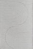 Zen Garden Spiral Pattern Outdoor Rug | Gray 