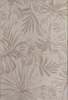 Botanical Outdoor Palm Leaf Design Rug | Beige 