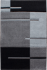 Abstract Glitch Art Geometric Design Rug | Gray 