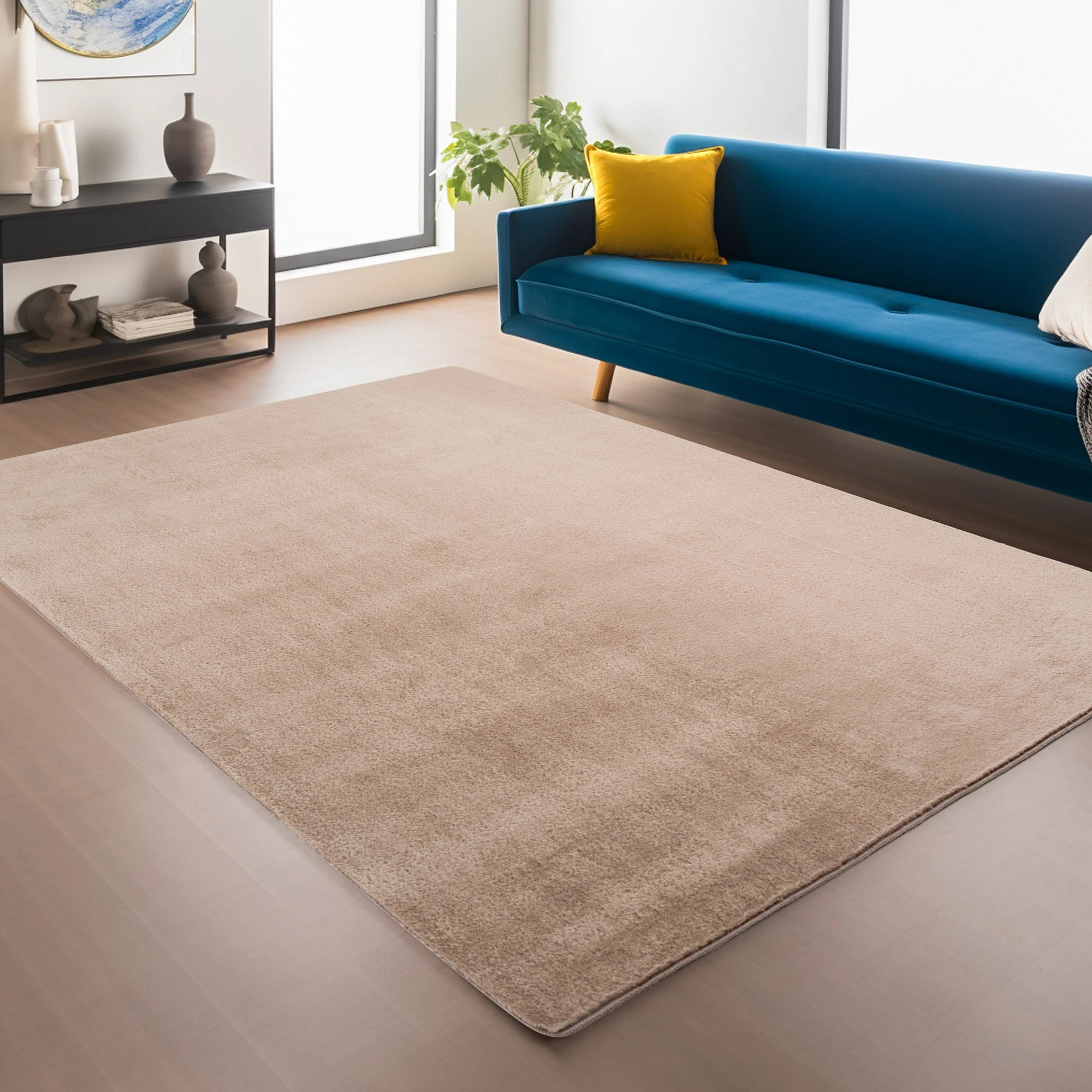 Solid Color Elegant Premium | Beige Rug