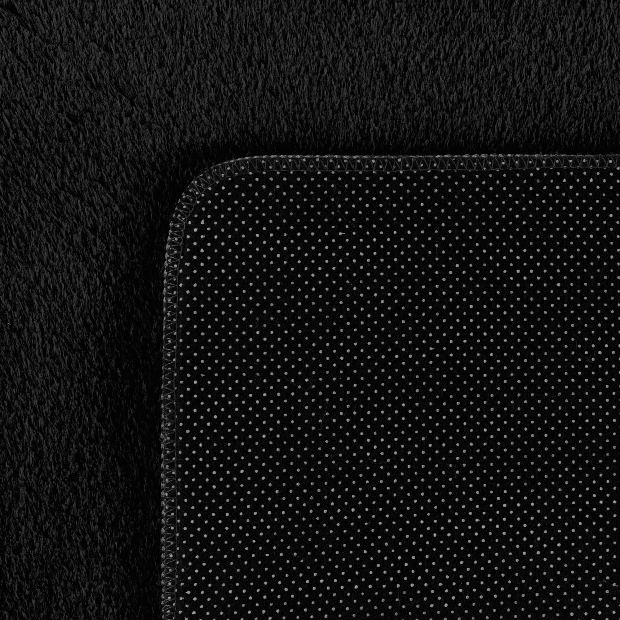 Solid Color Elegant Premium | Black Rug