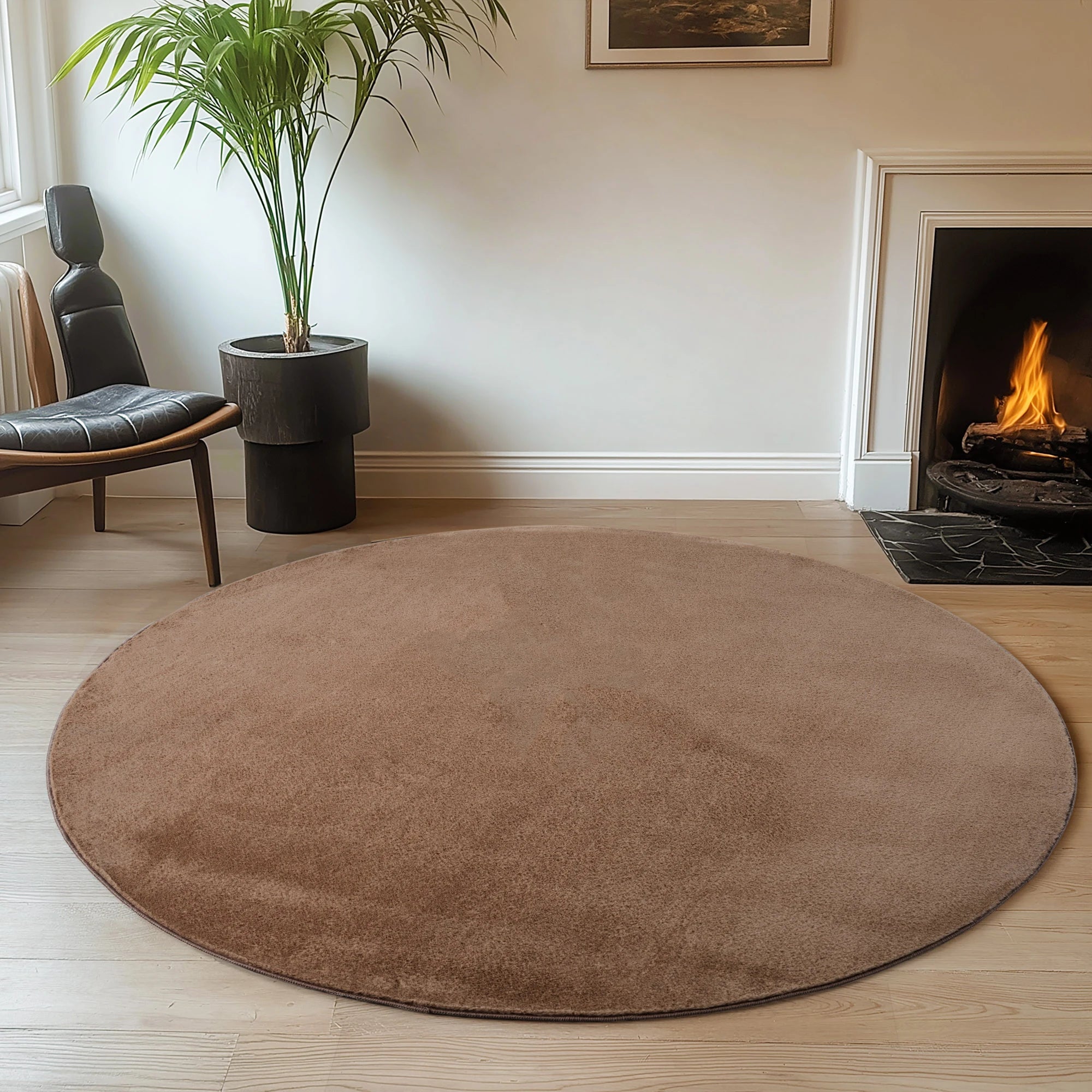 Solid Color Elegant Premium | Mocca Rug