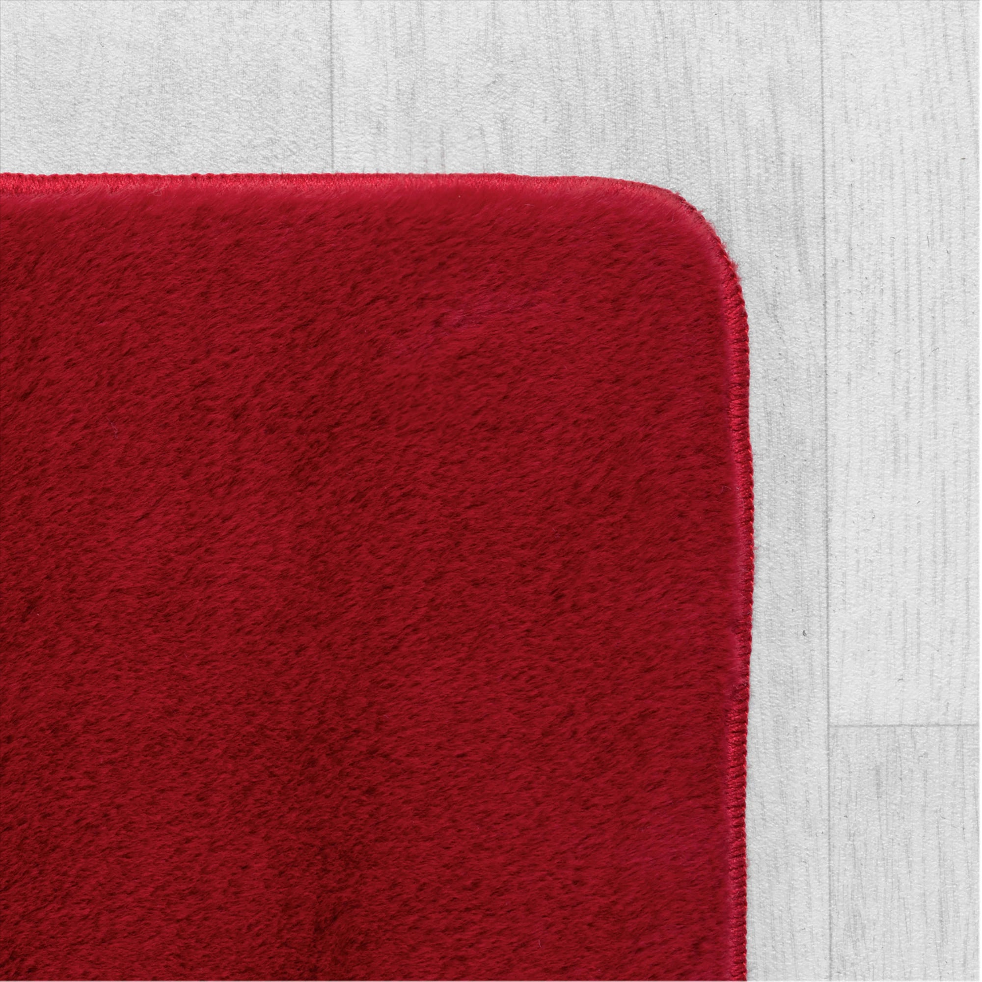 Solid Color Elegant Premium | Red Rug