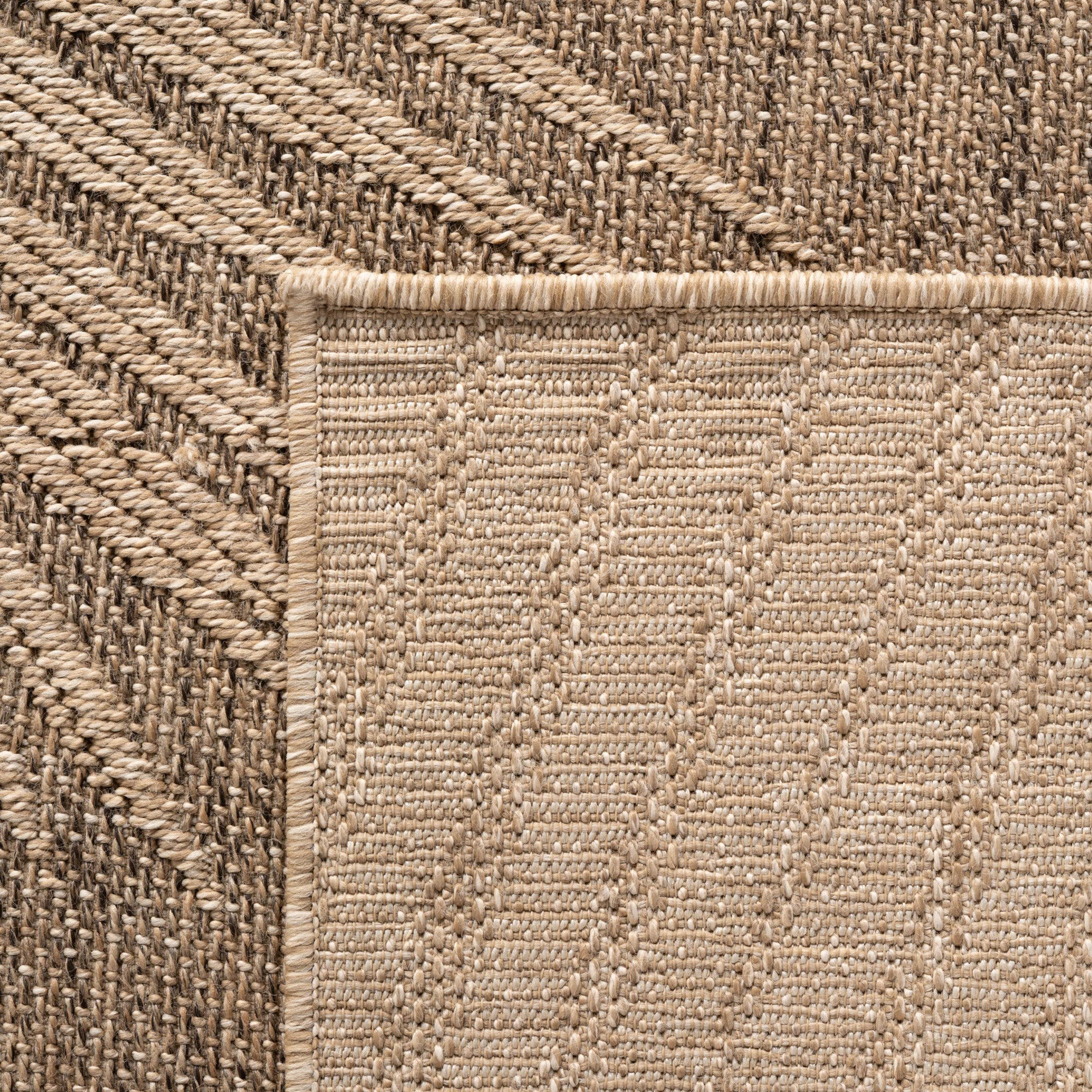 Cozy Jute Optik Area Rug | Brown