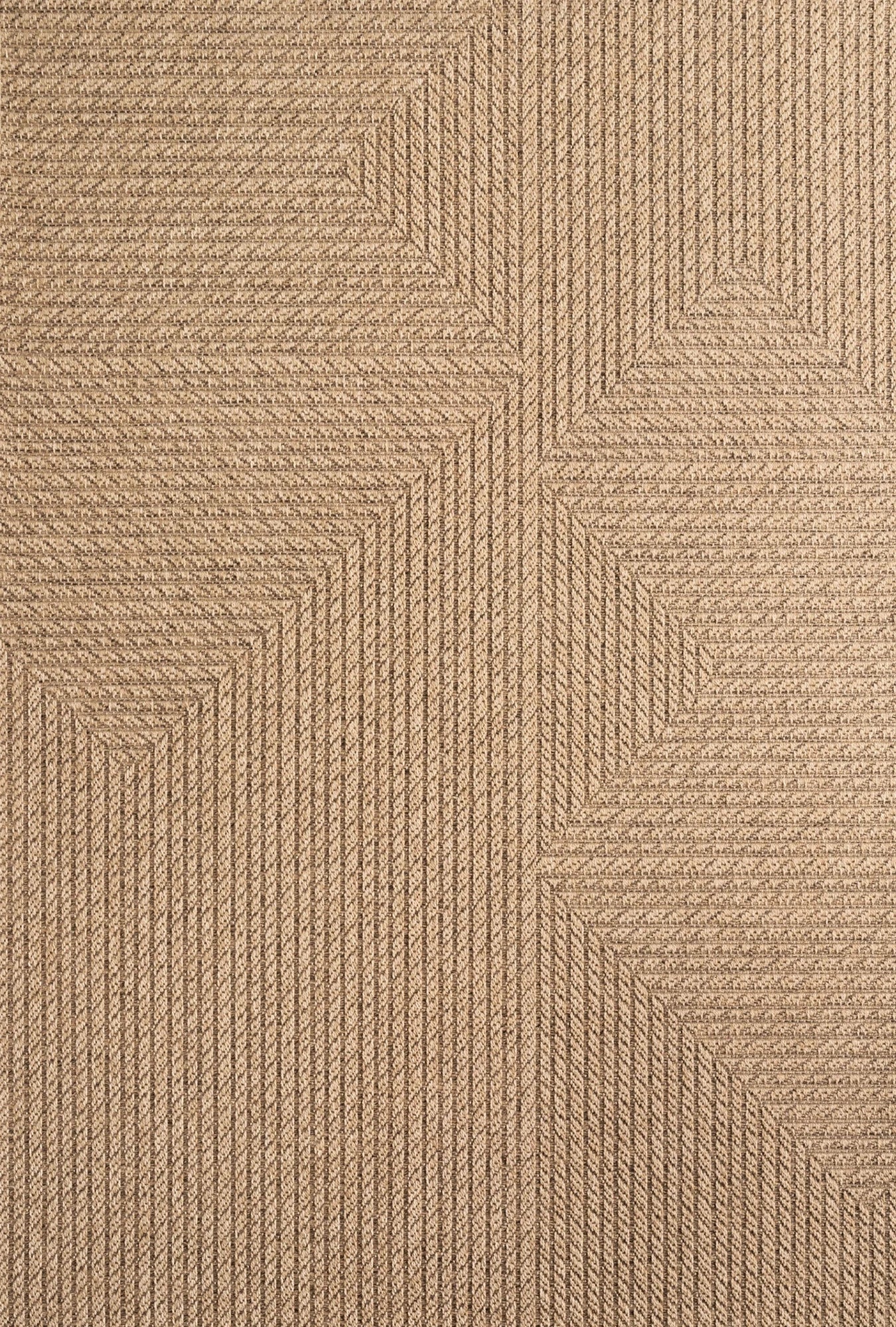 Textured Directional Line Design Area Rug | Beige