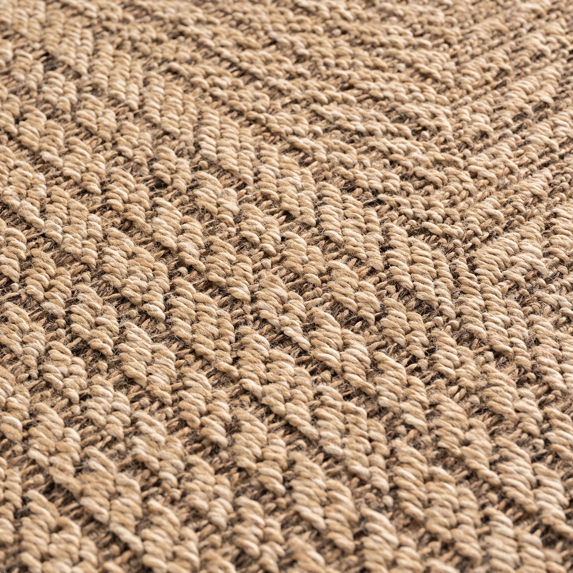 Textured Directional Line Design Area Rug | Beige