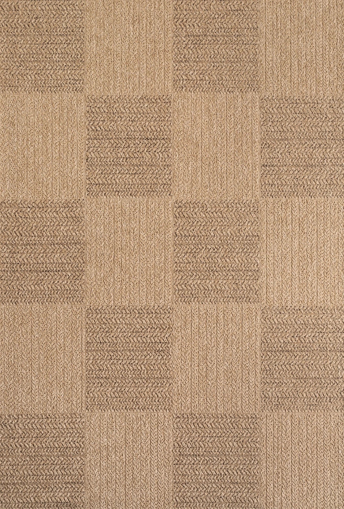 Natural Jute Look Square Area Rug | Beige