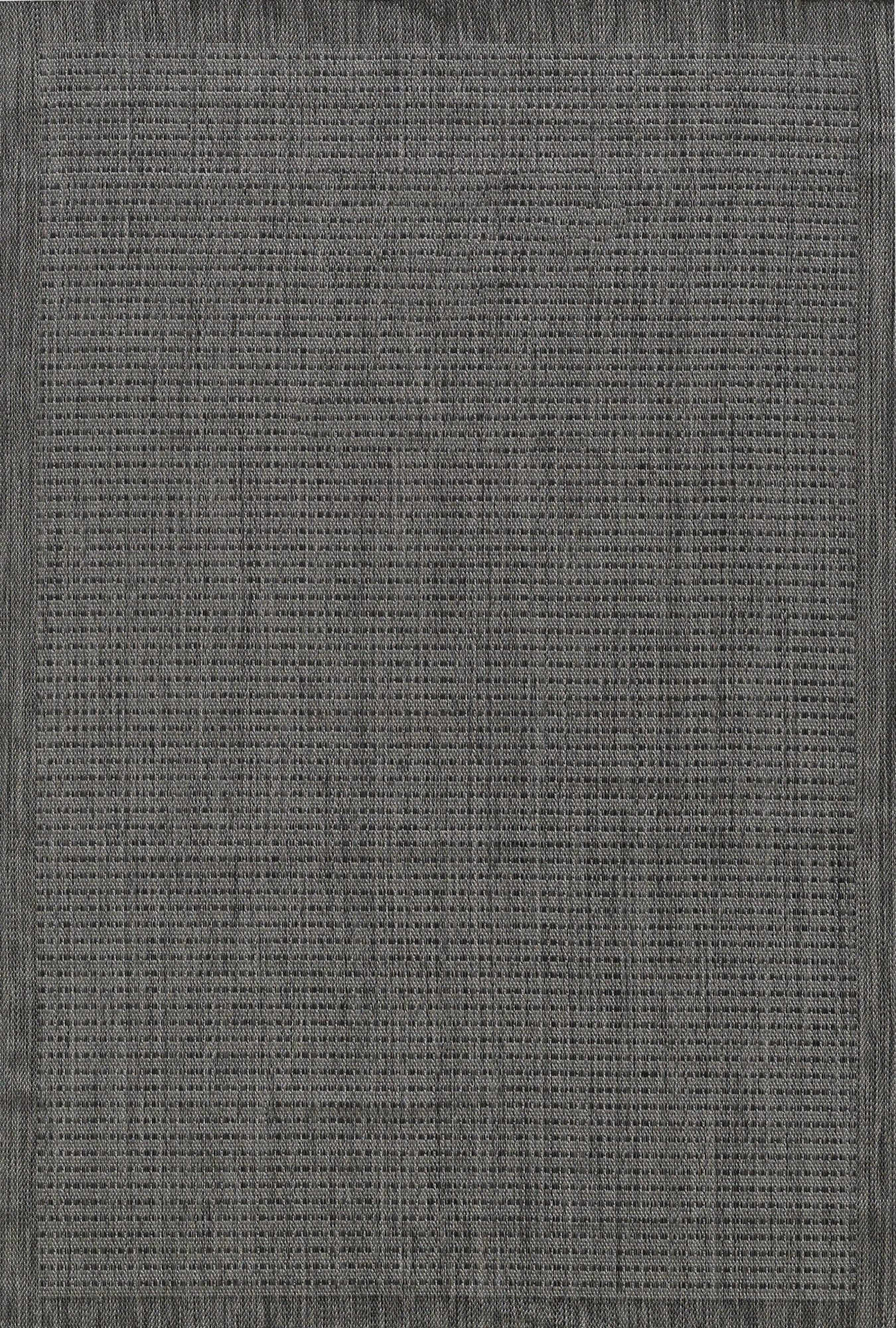 Flatweave Minimalist Woven Area Rug | Black