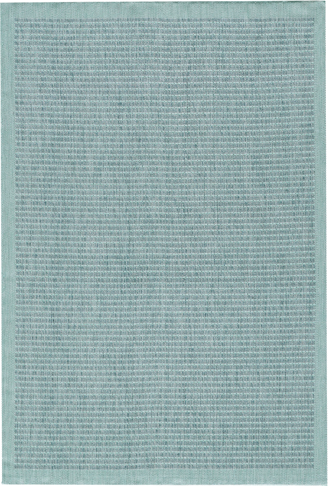 Flatweave Minimalist Woven Area Rug | Blue