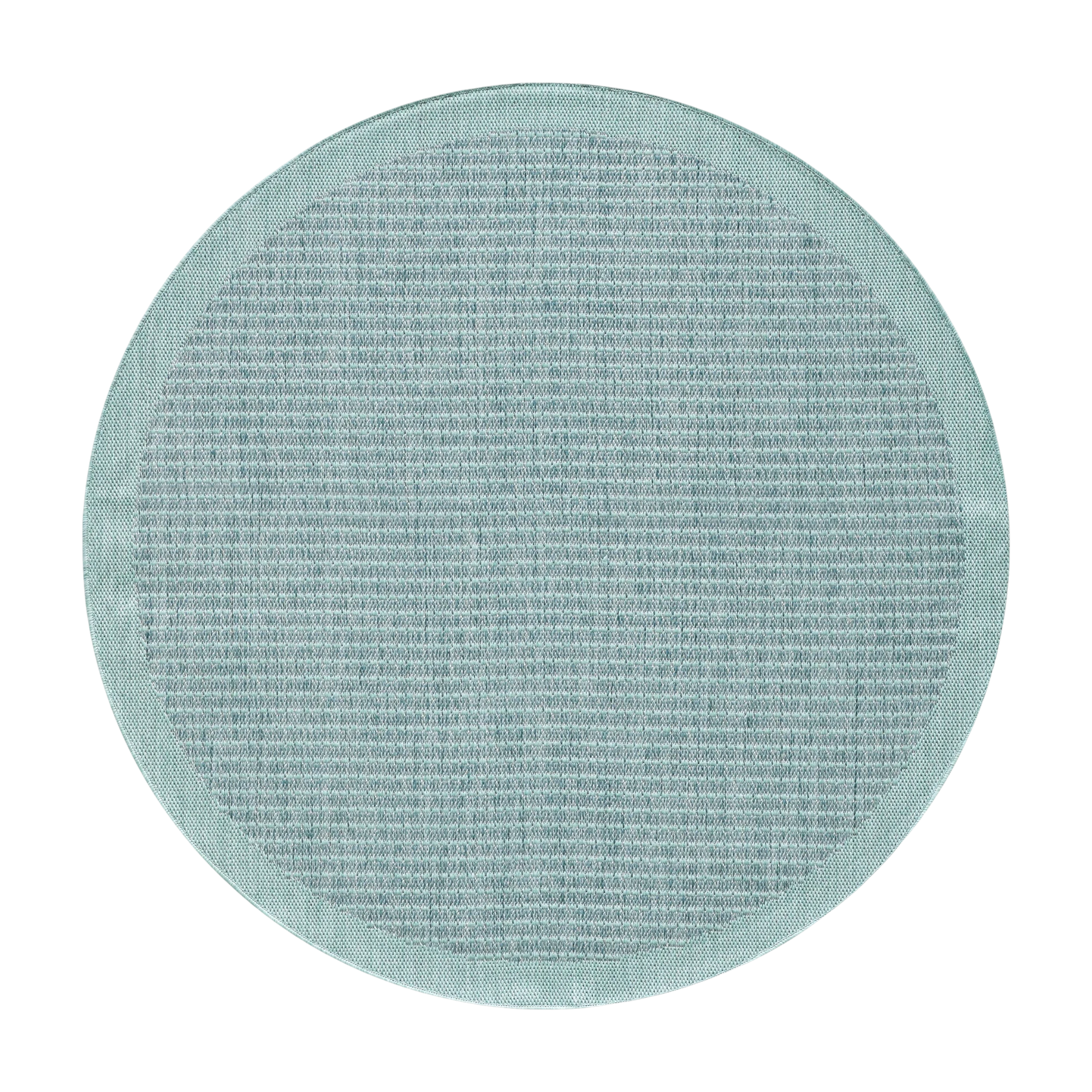Flatweave Minimalist Woven Area Rug | Blue