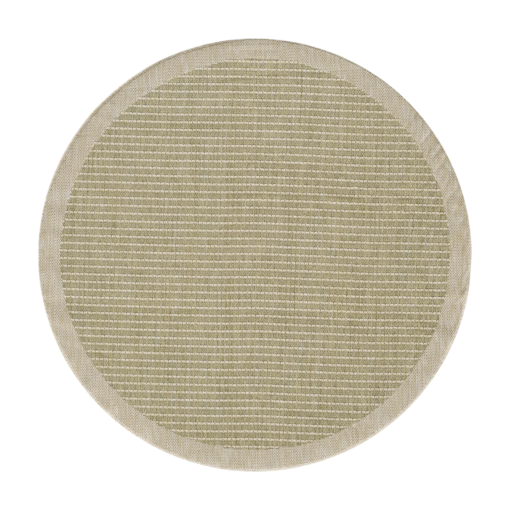 Flatweave Minimalist Woven Area Rug | Green