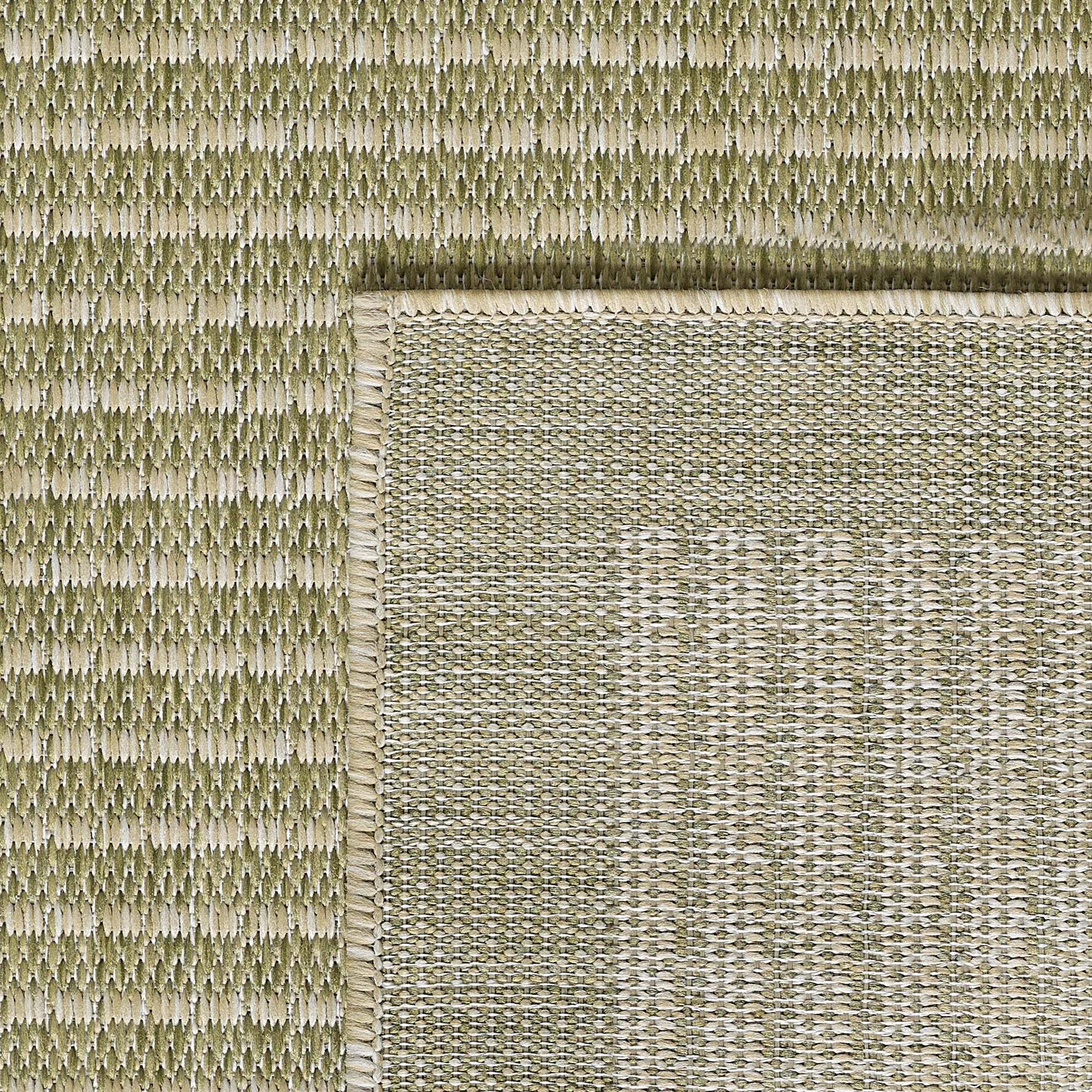 Flatweave Minimalist Woven Area Rug | Green