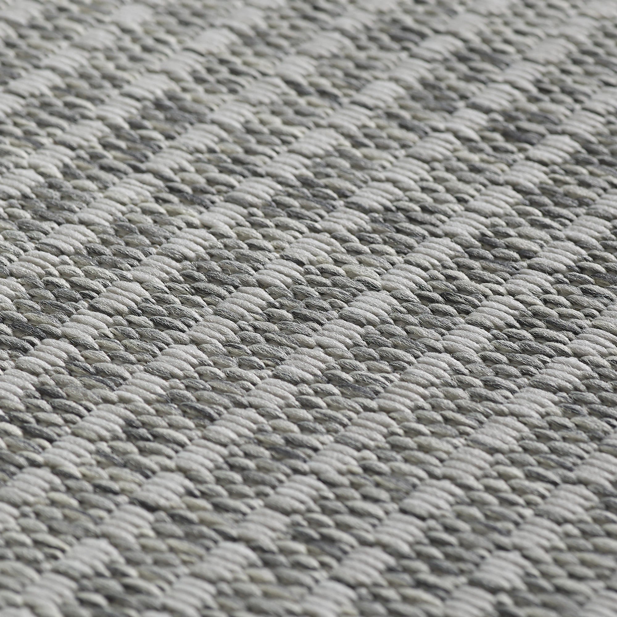 Flatweave Minimalist Woven Area Rug | Gray