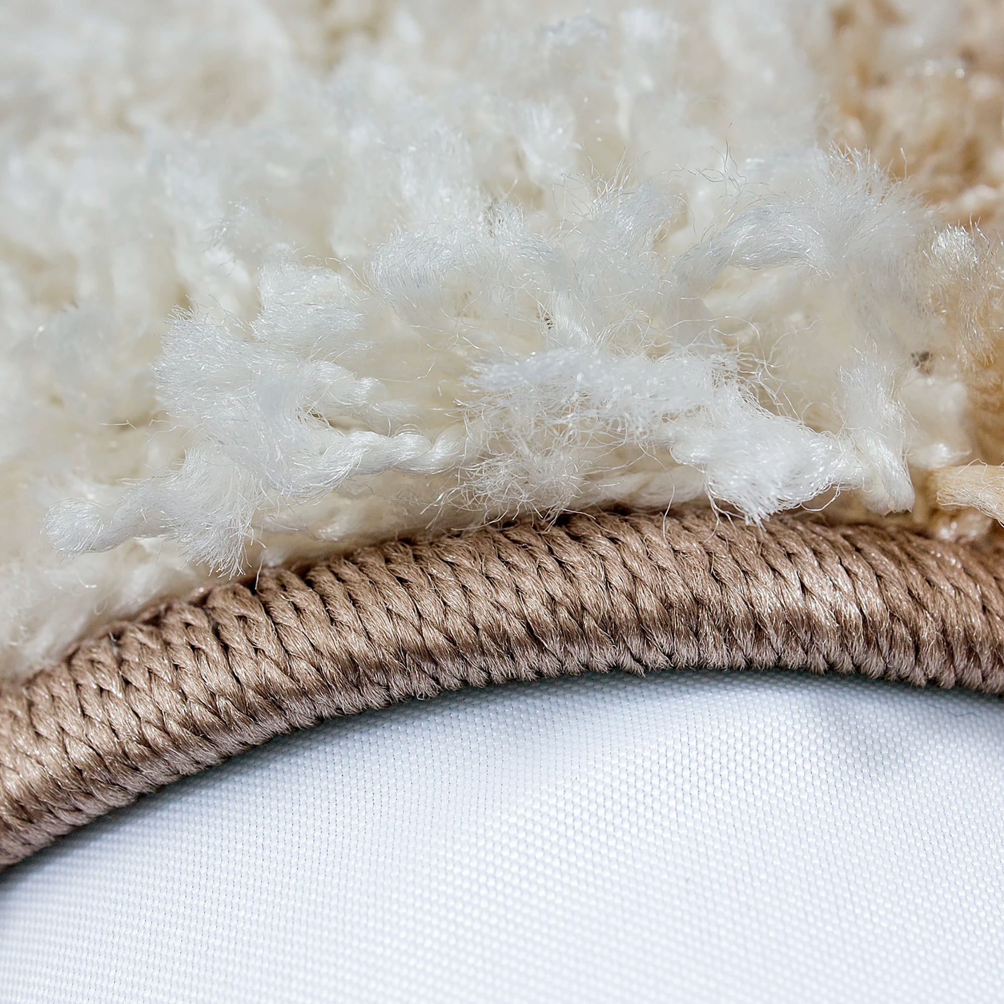 Grid Checkered Chic Floor Rug | Mocha