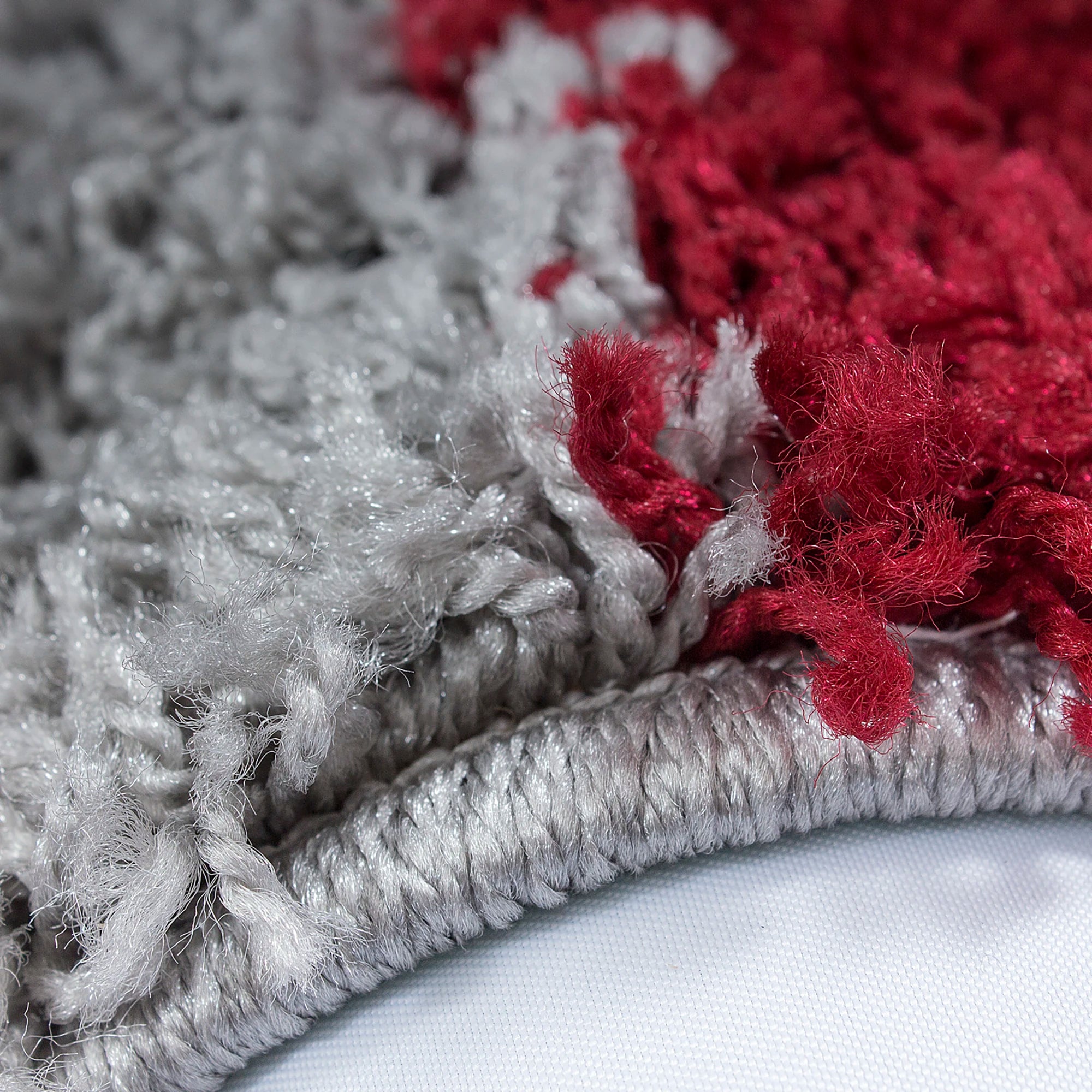 Grid Checkered Chic Floor Rug | Red