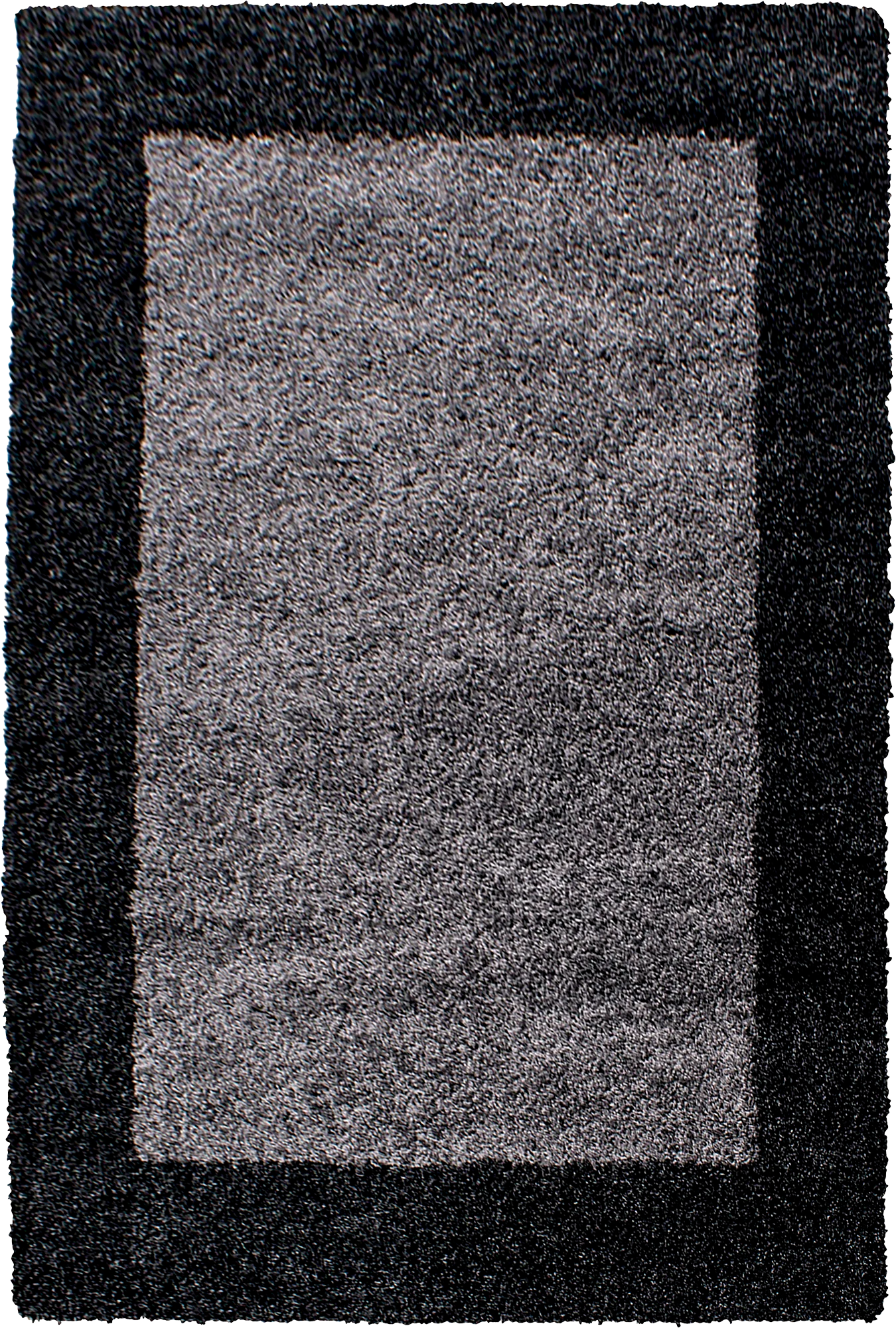 Bordered Elegant Area Rug Modern | Anthracite