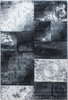 Abstract Distressed Block Pattern Area Rug | Gray 