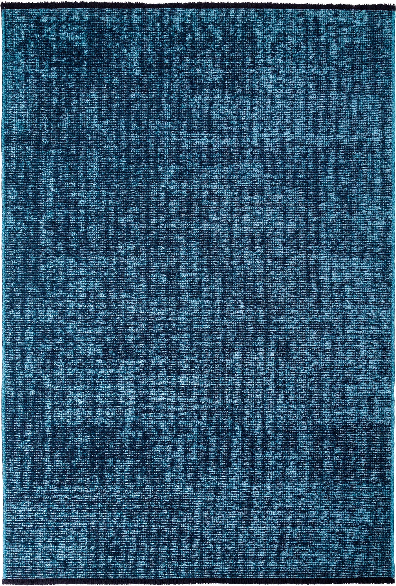 Modern Ribbed Textured Rug | Blue