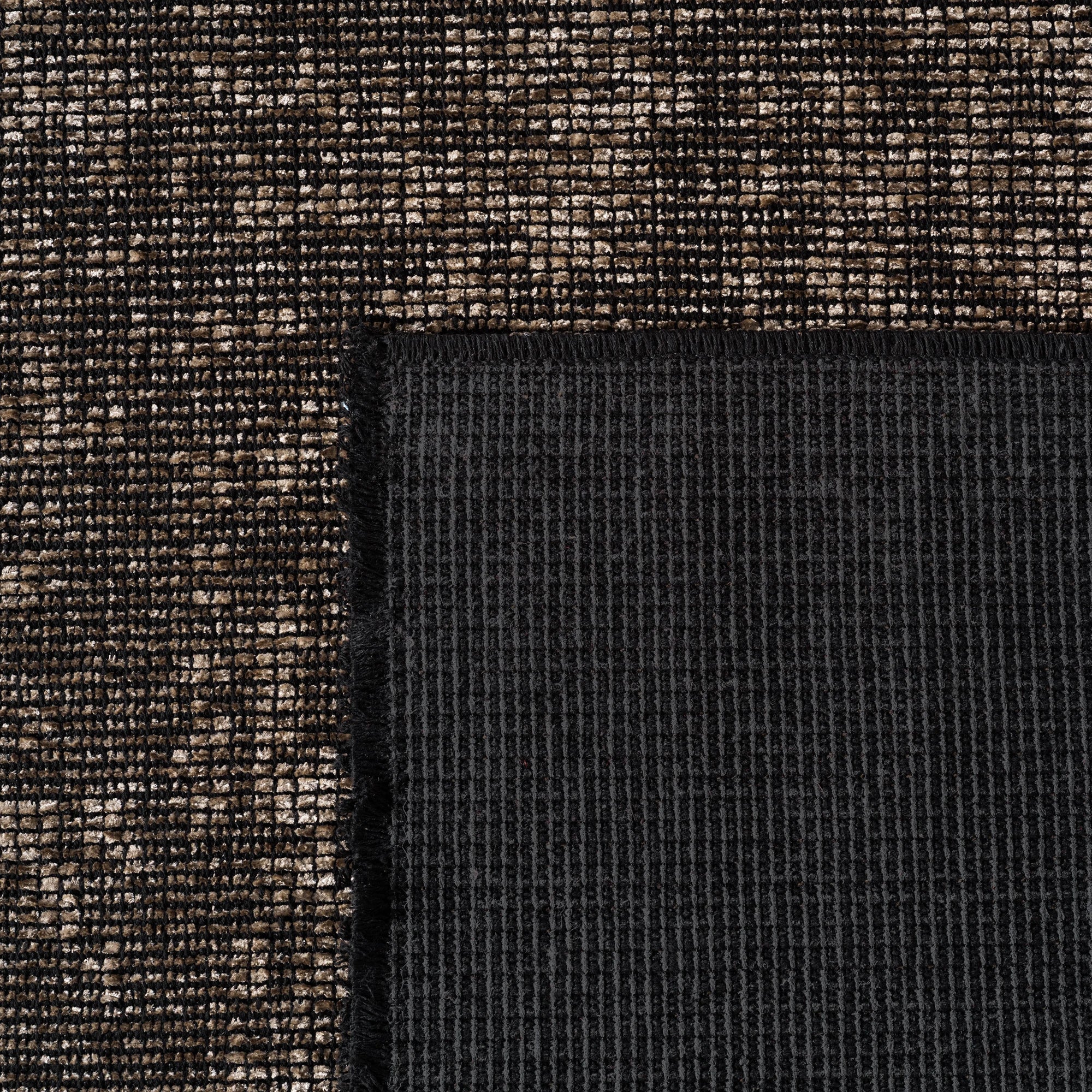 Modern Ribbed Textured Rug | Brown
