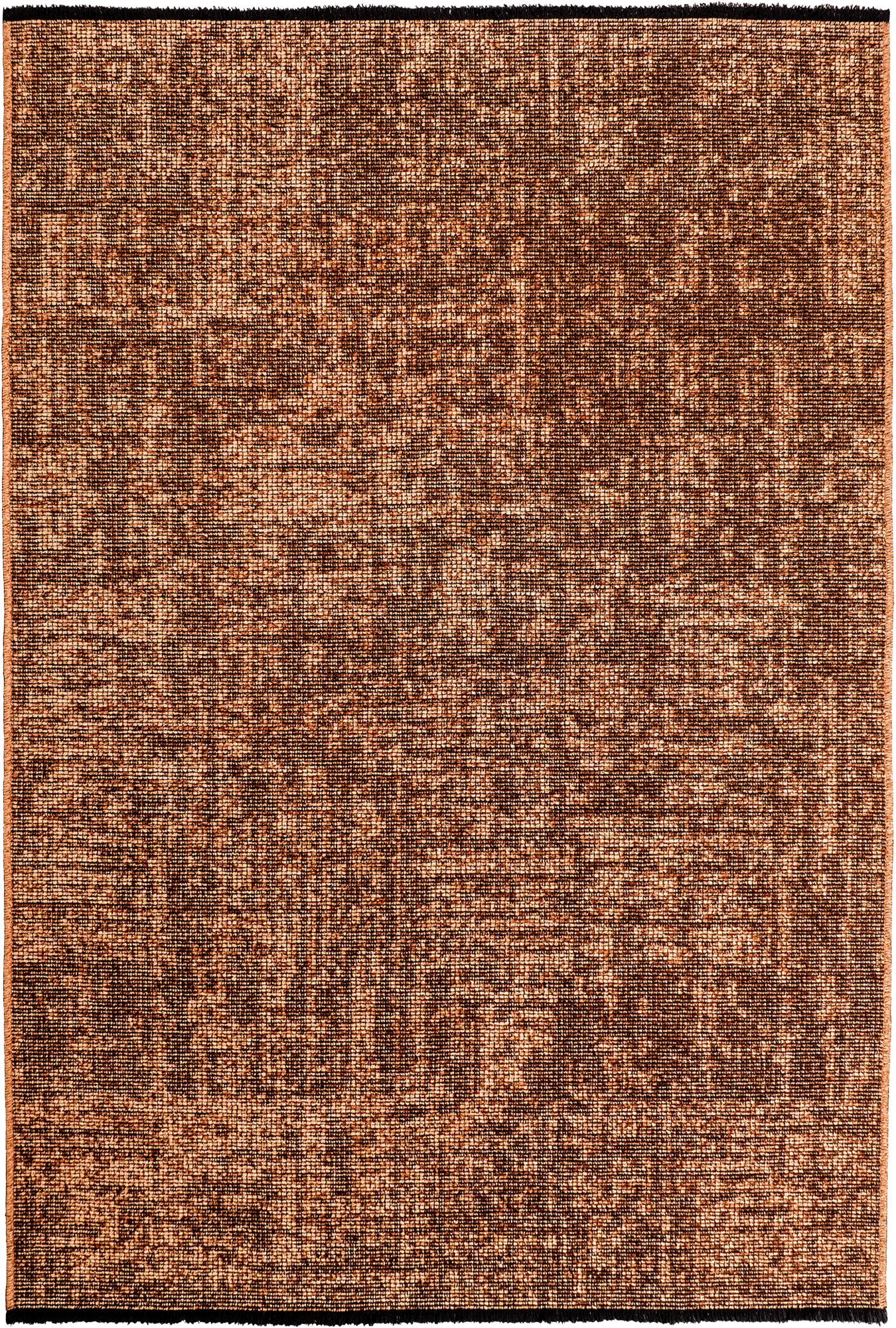 Modern Ribbed Textured Rug | Copper