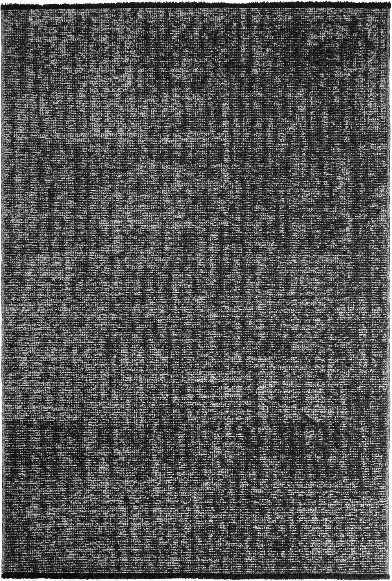 Modern Ribbed Textured Rug | Gray