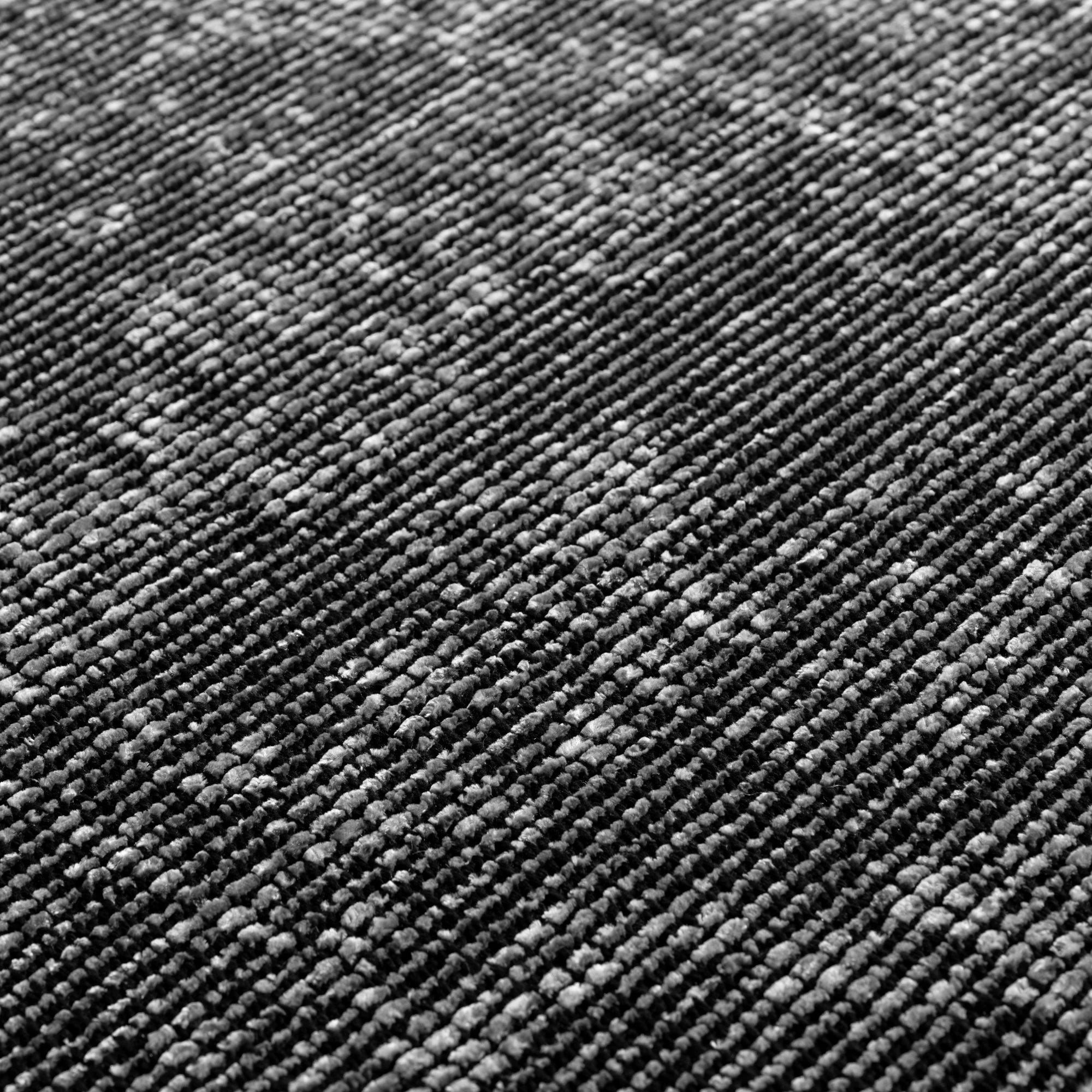 Modern Ribbed Textured Rug | Gray