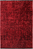 Modern Ribbed Textured Rug | Red 