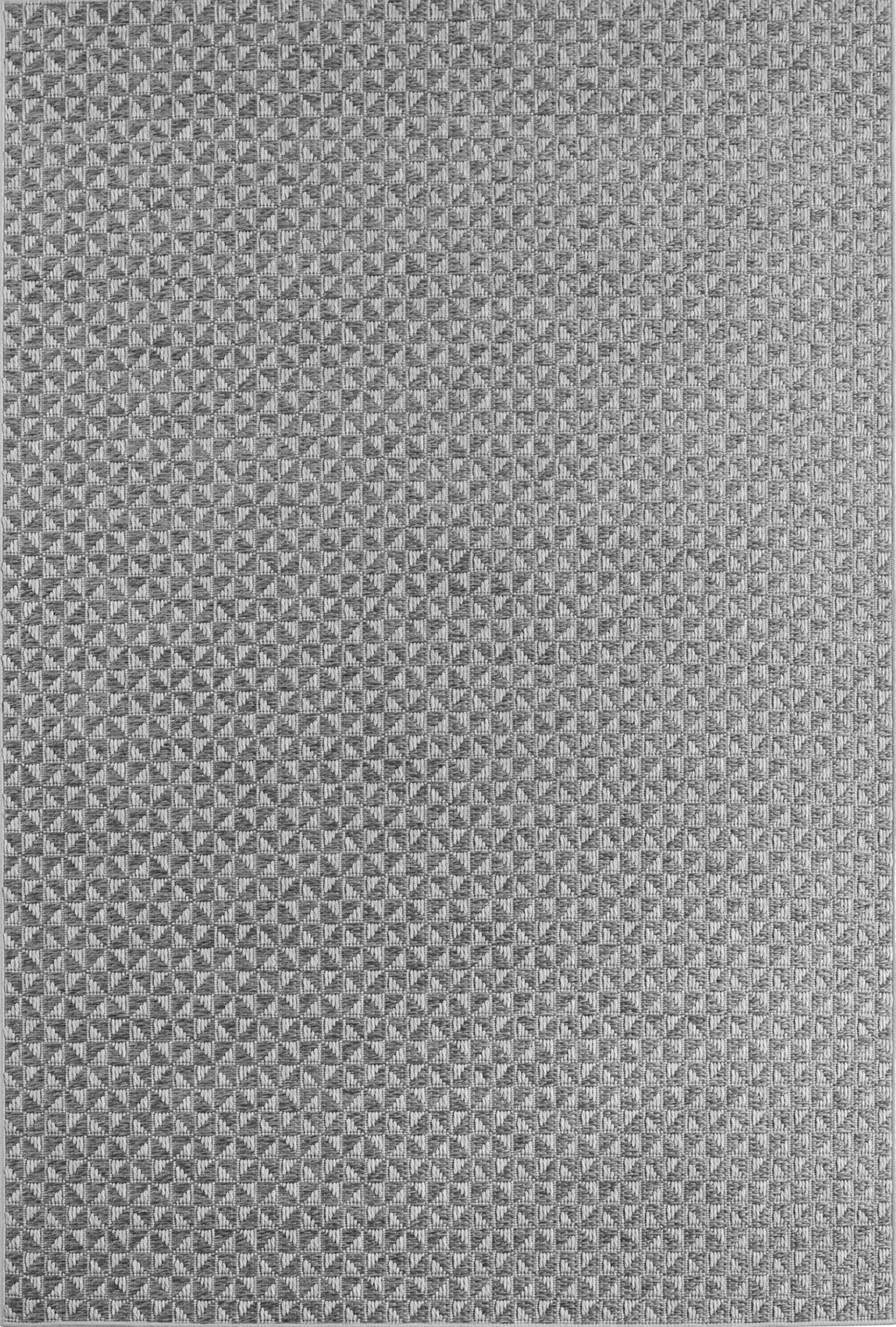 Durable Patio Solid Flatweave Area Rug | Gray