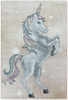 Majestic Unicorn Rainbow Mane Kids Rug | Yellow 